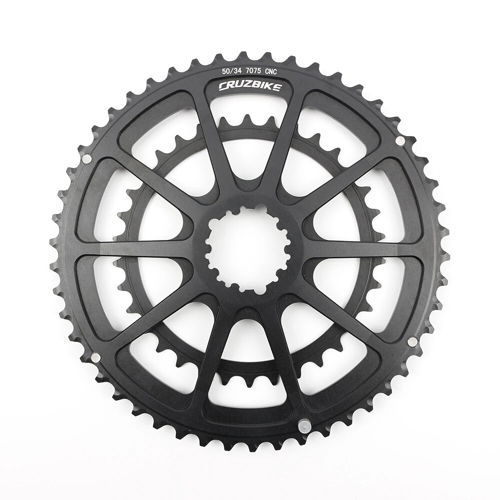 Road Bike Double Chainring 50-34T 52-36T 52-42T 53-39T 9/10/11/12 Speed Crankset