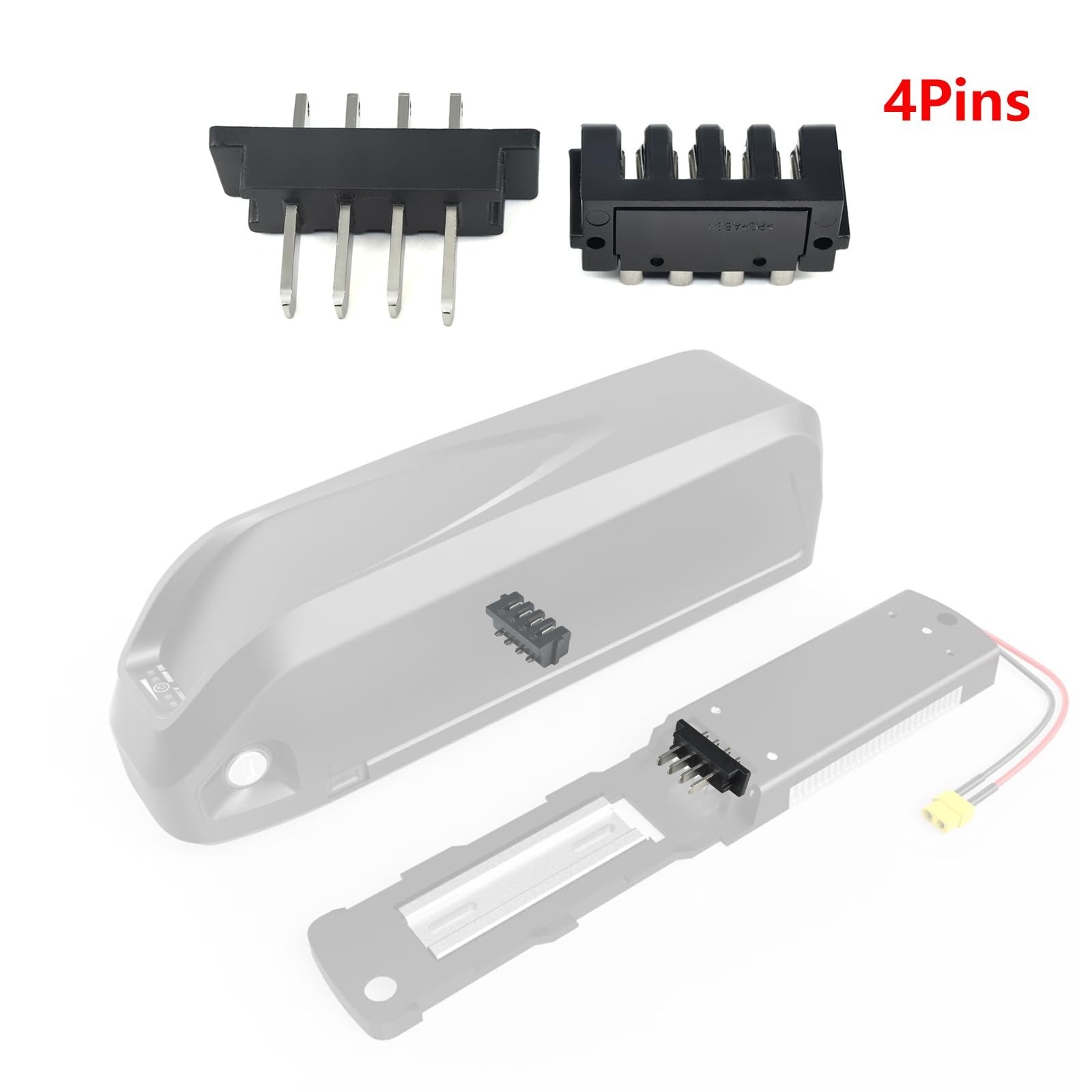Battery Power Box Connector 4 Pins Male/Female, Hailong Compatible Plug Parts