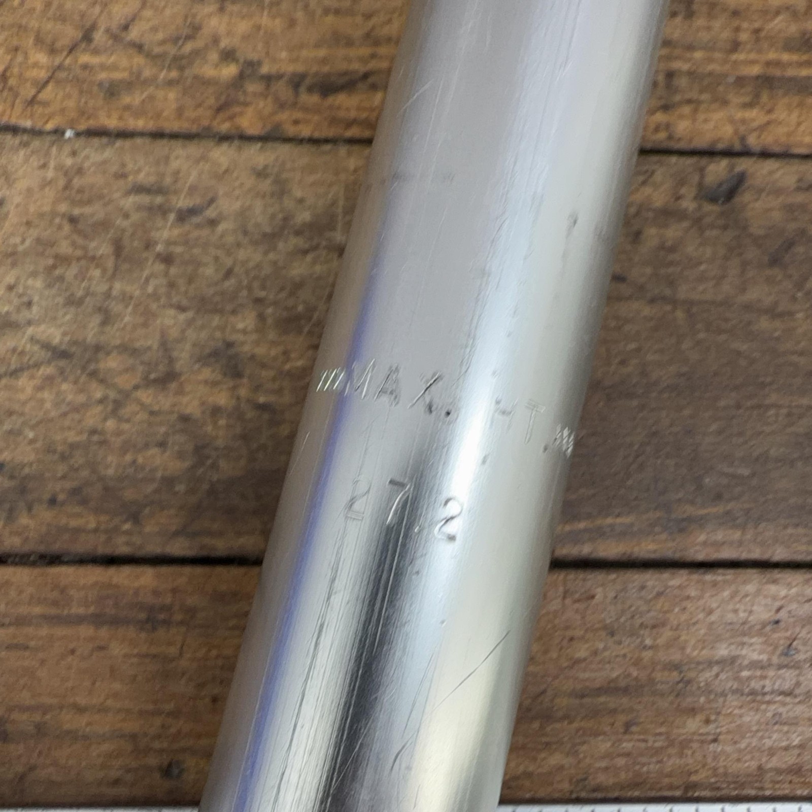 Vintage Control Tech Alloy Seatpost 27.2mm Silver USA BRaced 280g Road MTB