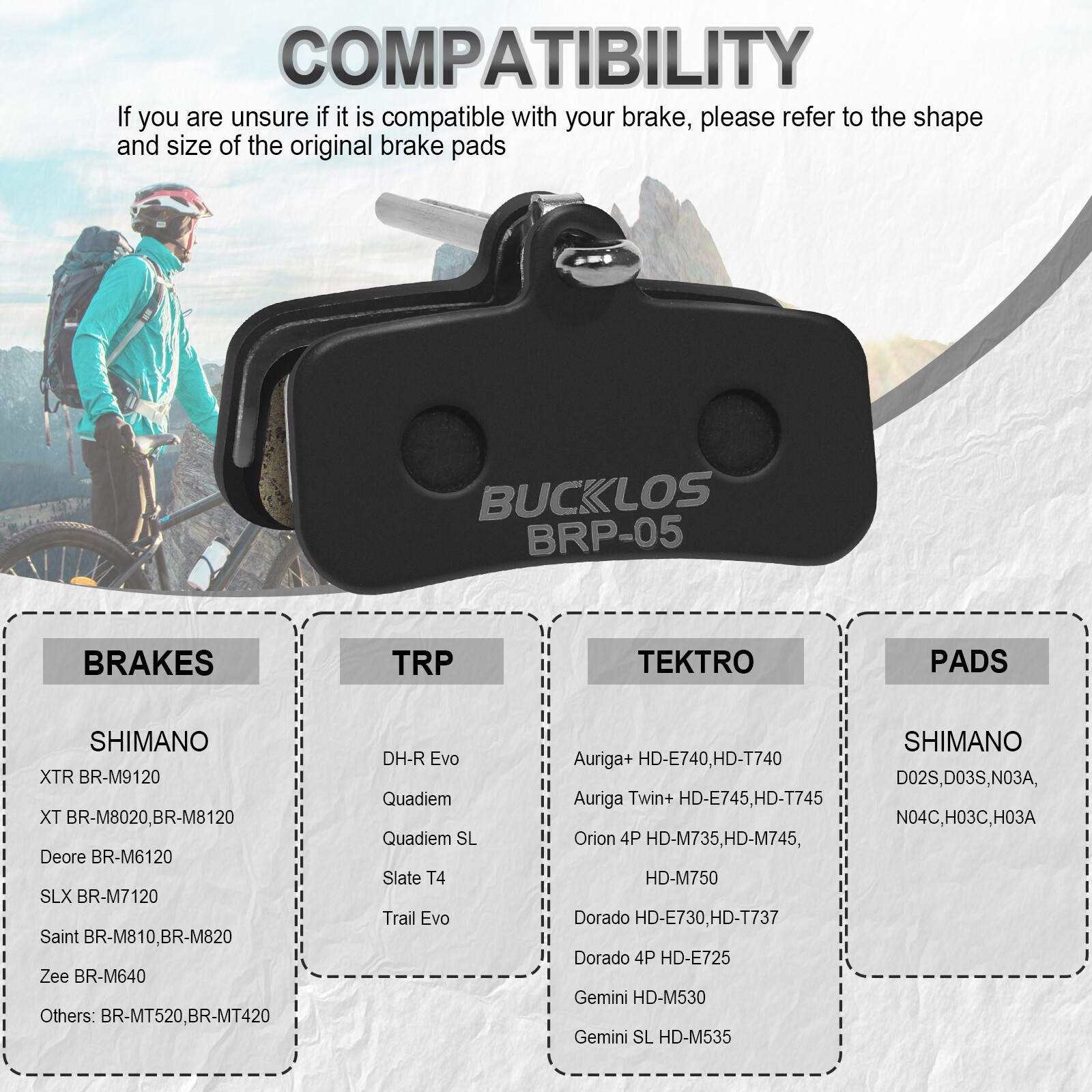 MTB Bike Disc Brake Pad Ceramic/Resin/Sintered-Metal 4 Piston For SHIMANO TEKTRO
