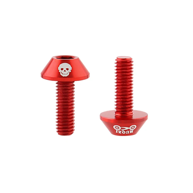 2/4pcs M6 Bike Brake Caliper Bolts 7075 Alloy MTB Road V Brake Screws