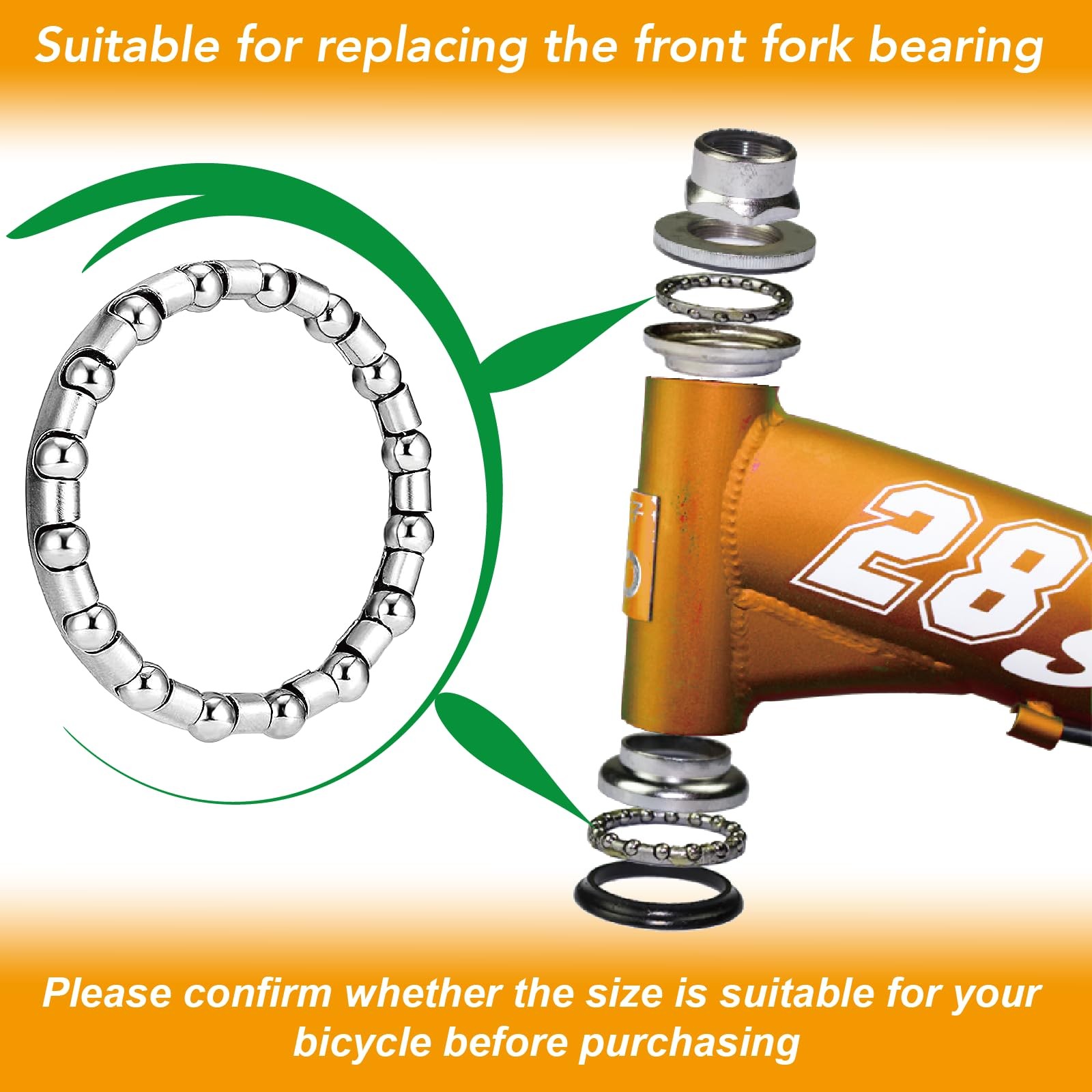 5/32″ x 16-Balls Bike Headset Crank Bearings-4PCS Stainless Steel Axle Wheel …