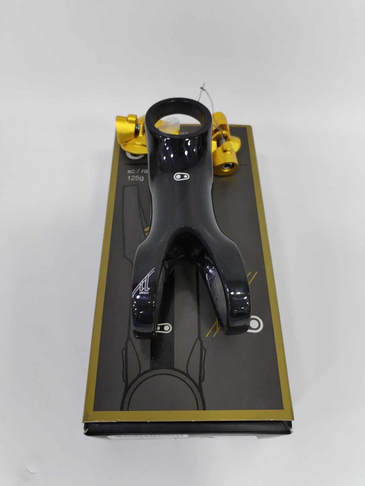 CrankBrothers Cobalt Carbon Stem 6° 90mm Black Gold XC Race