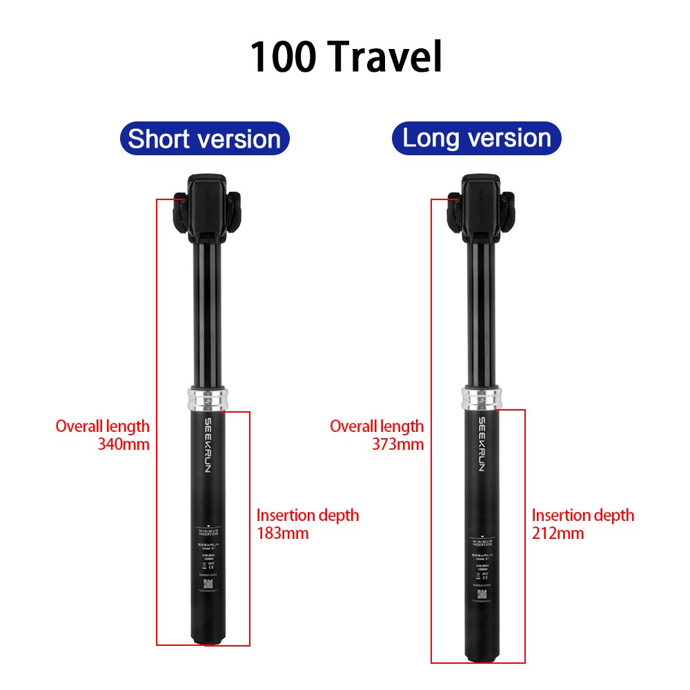 SEEKRUN S7 Bluetooth Dropper Seatpost MTB Seat Post Wireless 100/120/150/175mm