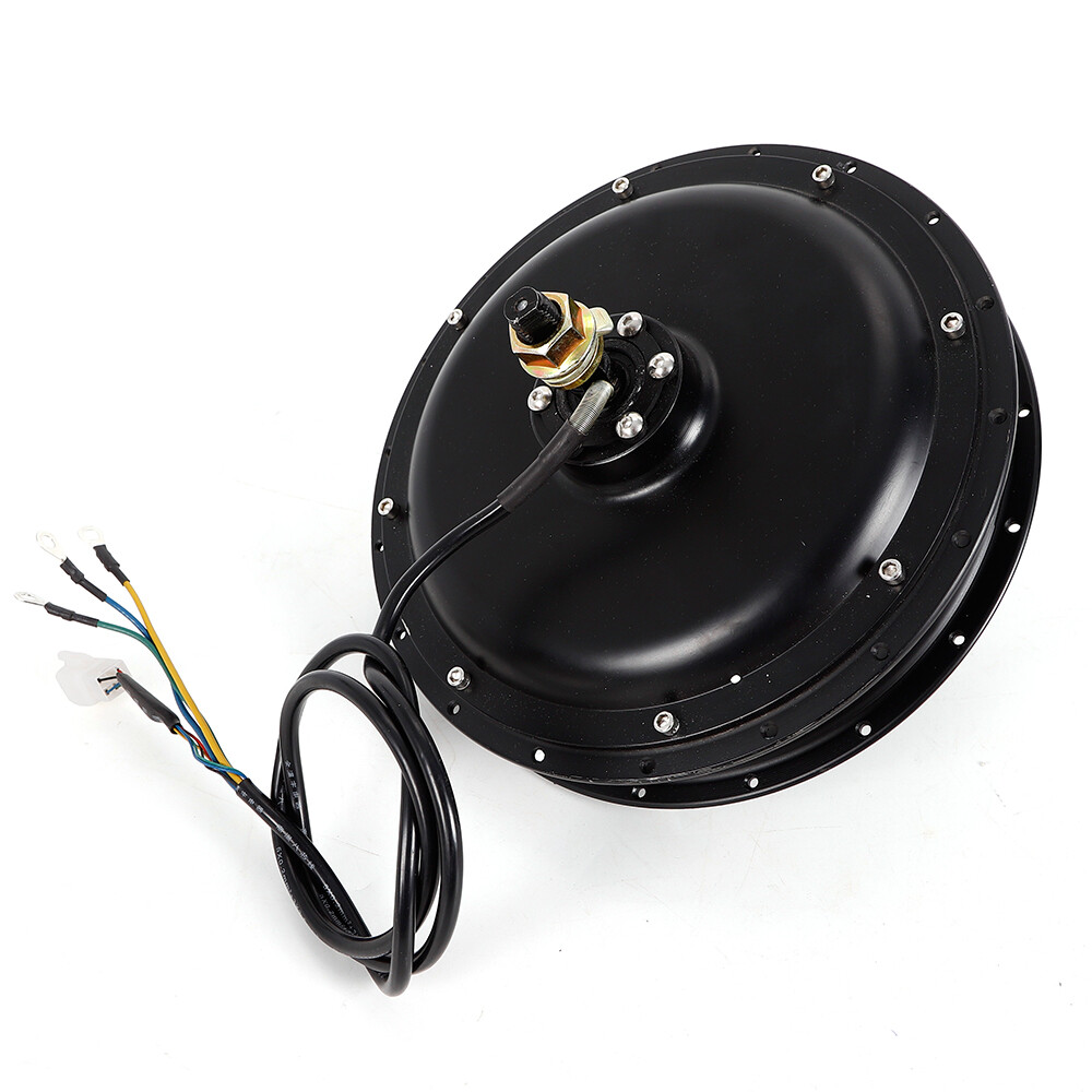 1500W 48V Brushless Gearless Rear Hub Motor 55Nm 20–28in 135mm 36H