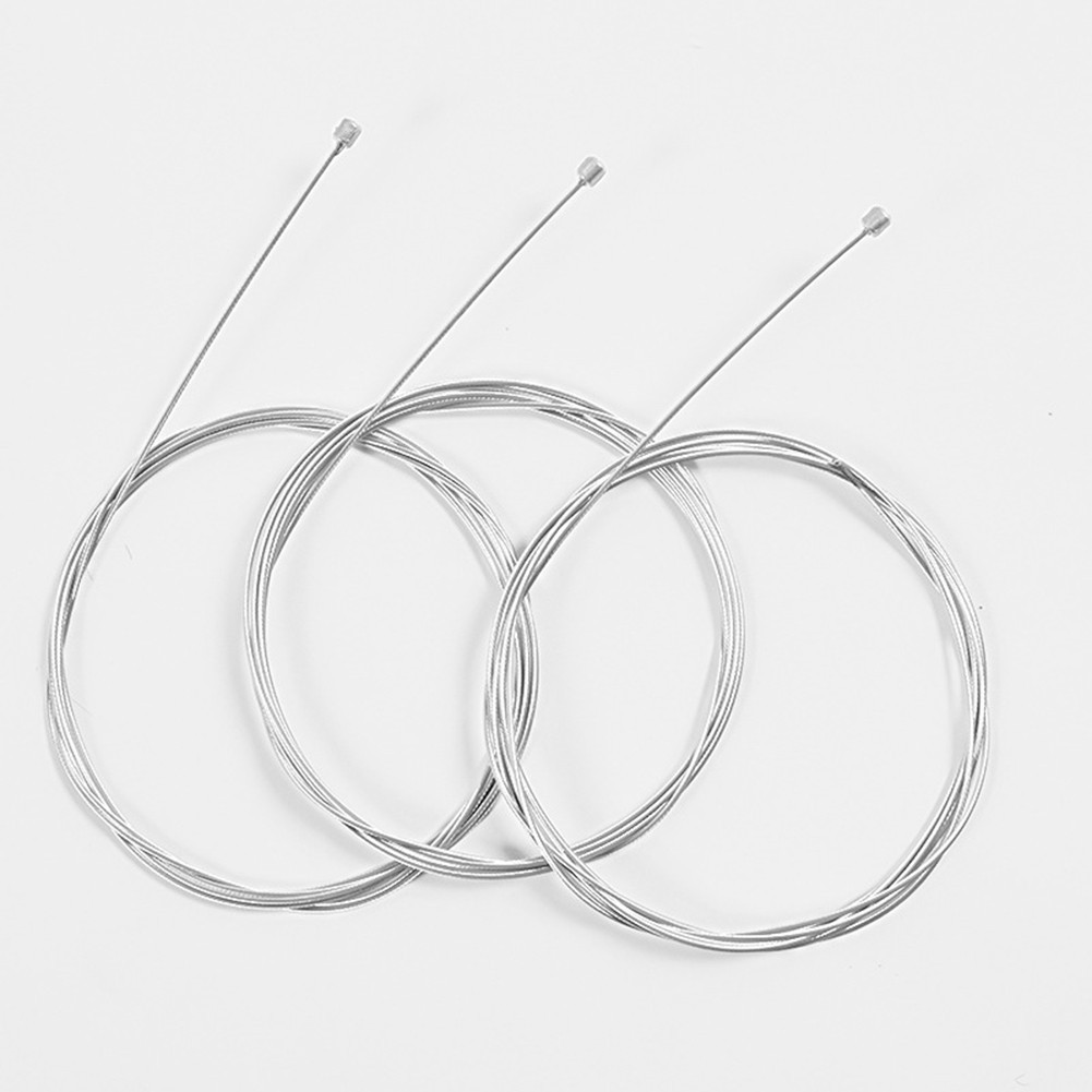 10Pcs Bike Brake Gear Cables Stainless Steel Zinc Coated Length 1 95 M