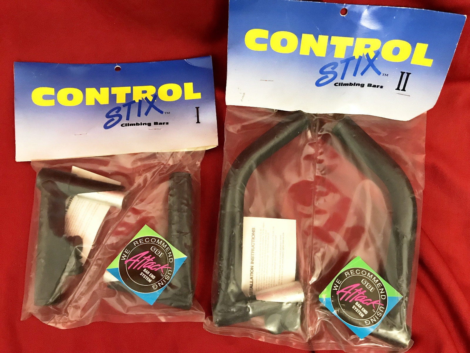 Vintage old school NOS Controltech USA bar ends control STIX II o.pack 19-20.8mm