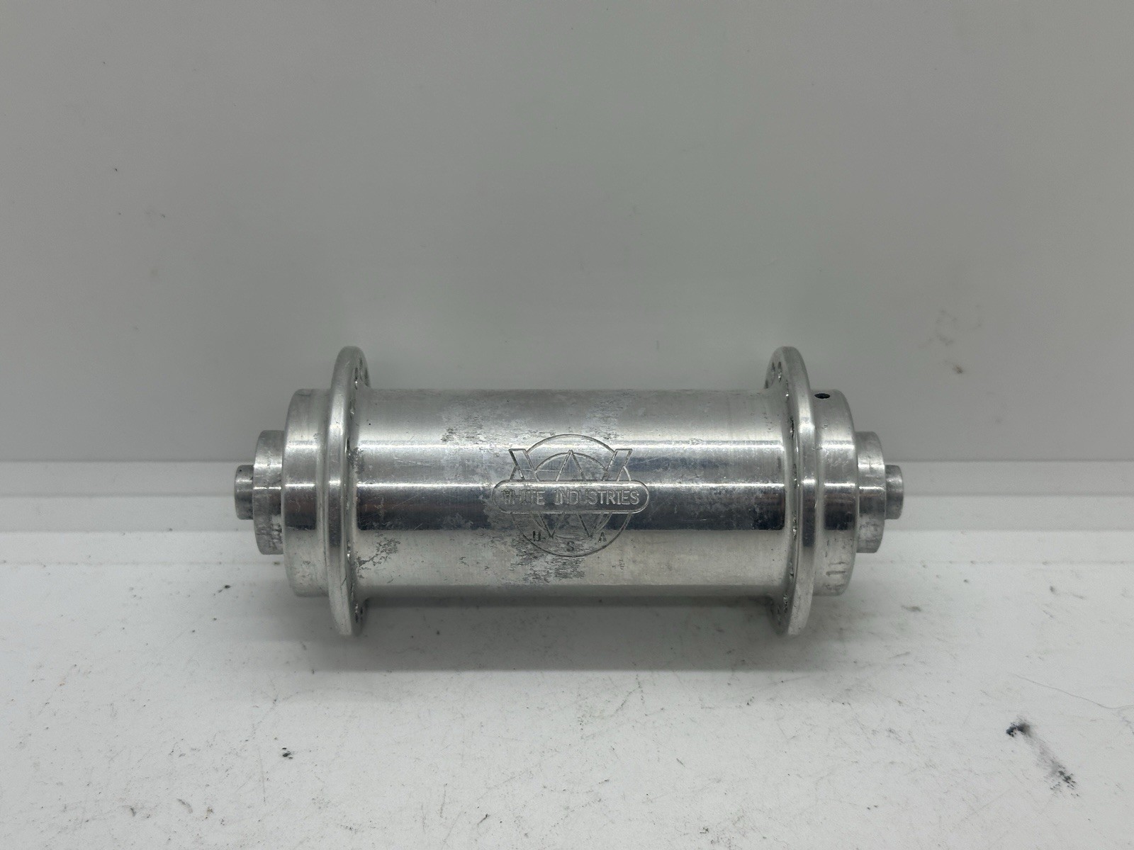 White Industries Front Hub 100mm QR 32H Polished Silver Vintage MTB USA