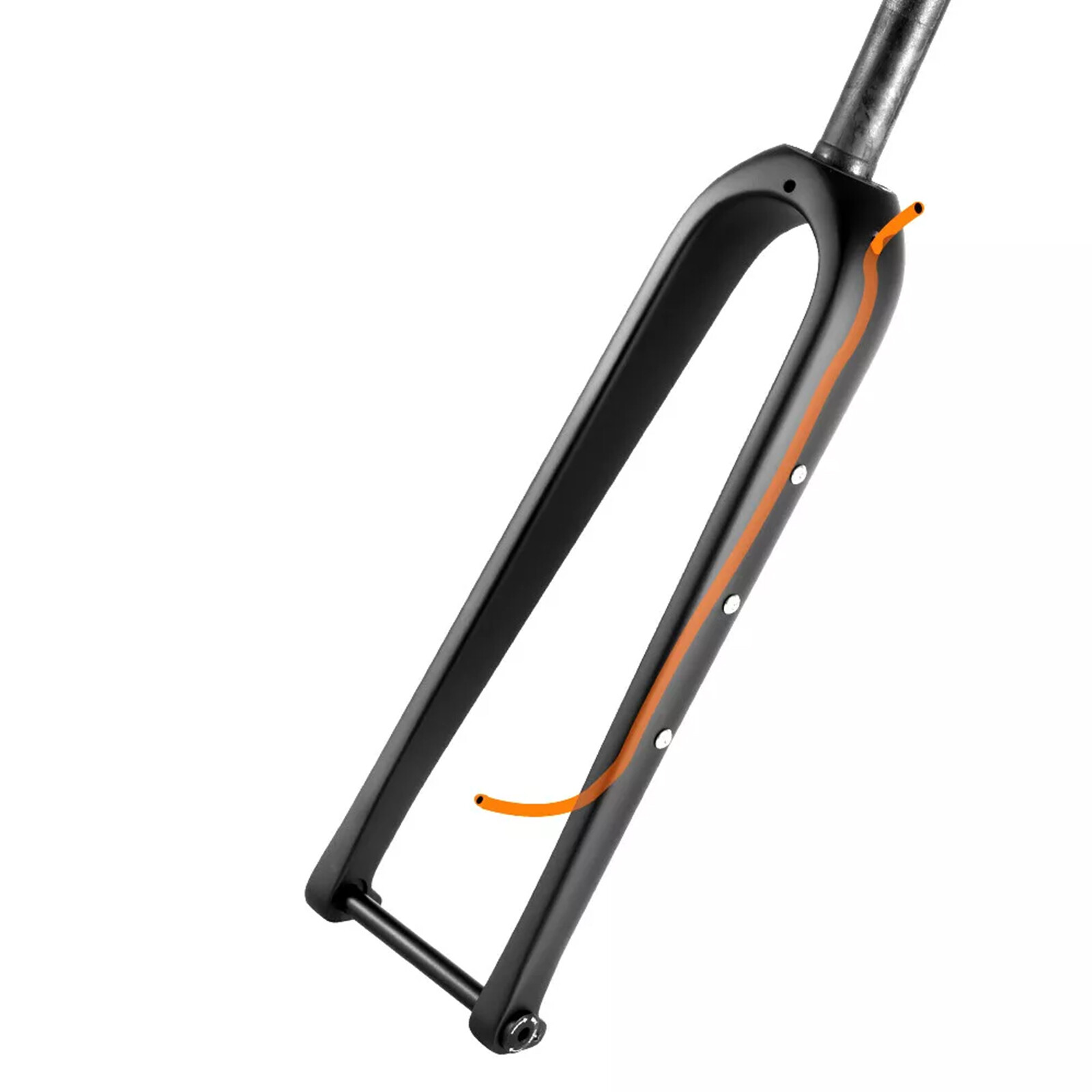 700C Carbon fiber Road CX Gravel Bike Fork 1 1/8 Flat mount Disc Brake Fork