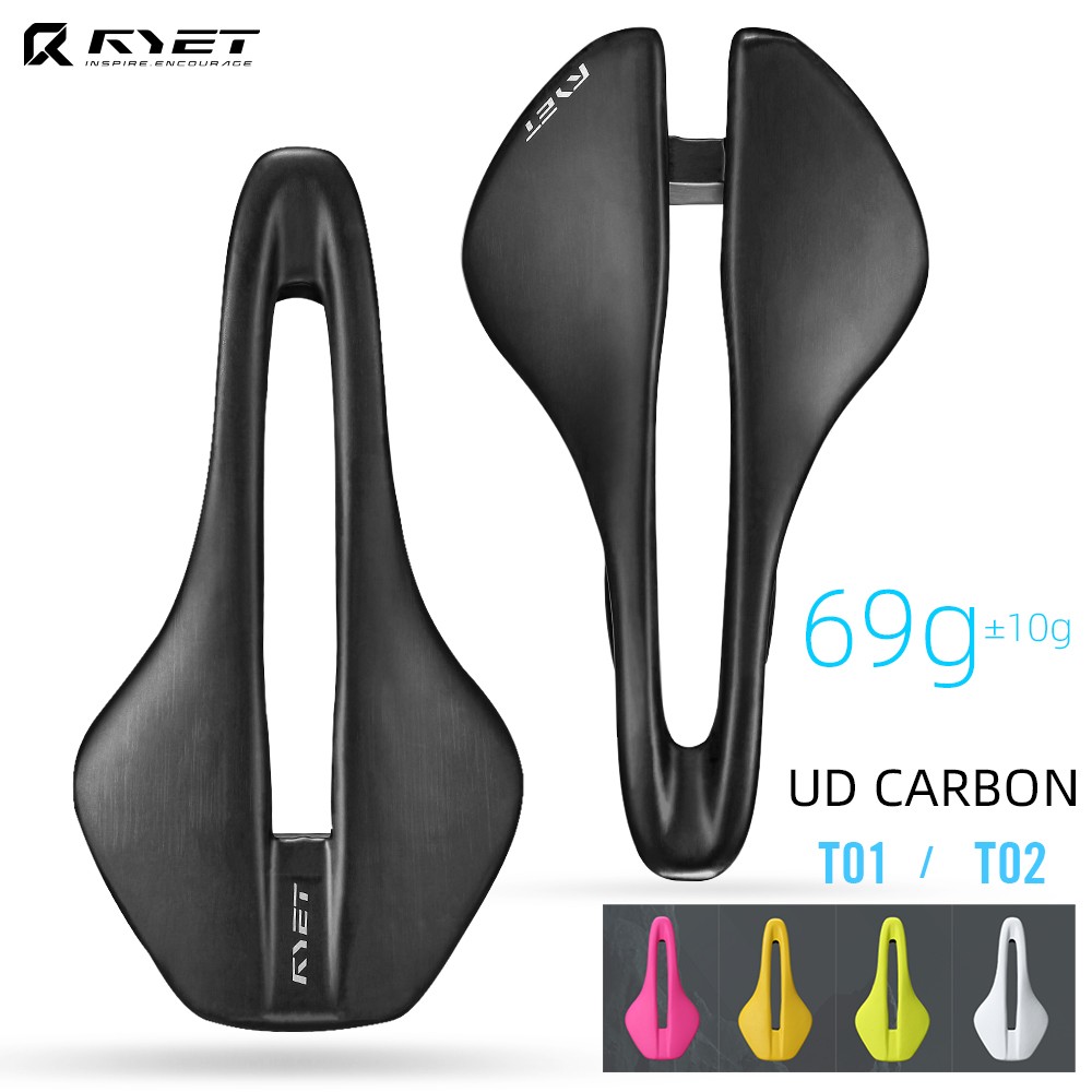 Full Carbon Bike Saddle Leather 7x9mm 128/138mm Seat for Road MTB Gravel Bicycle