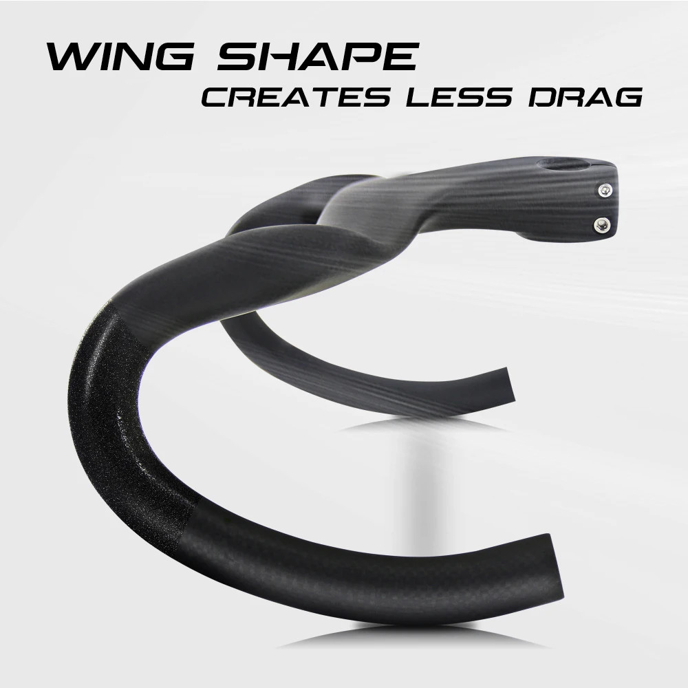 Road Bike Full Internal Routing Racing Drop Carbon Handlebars with Spacer
