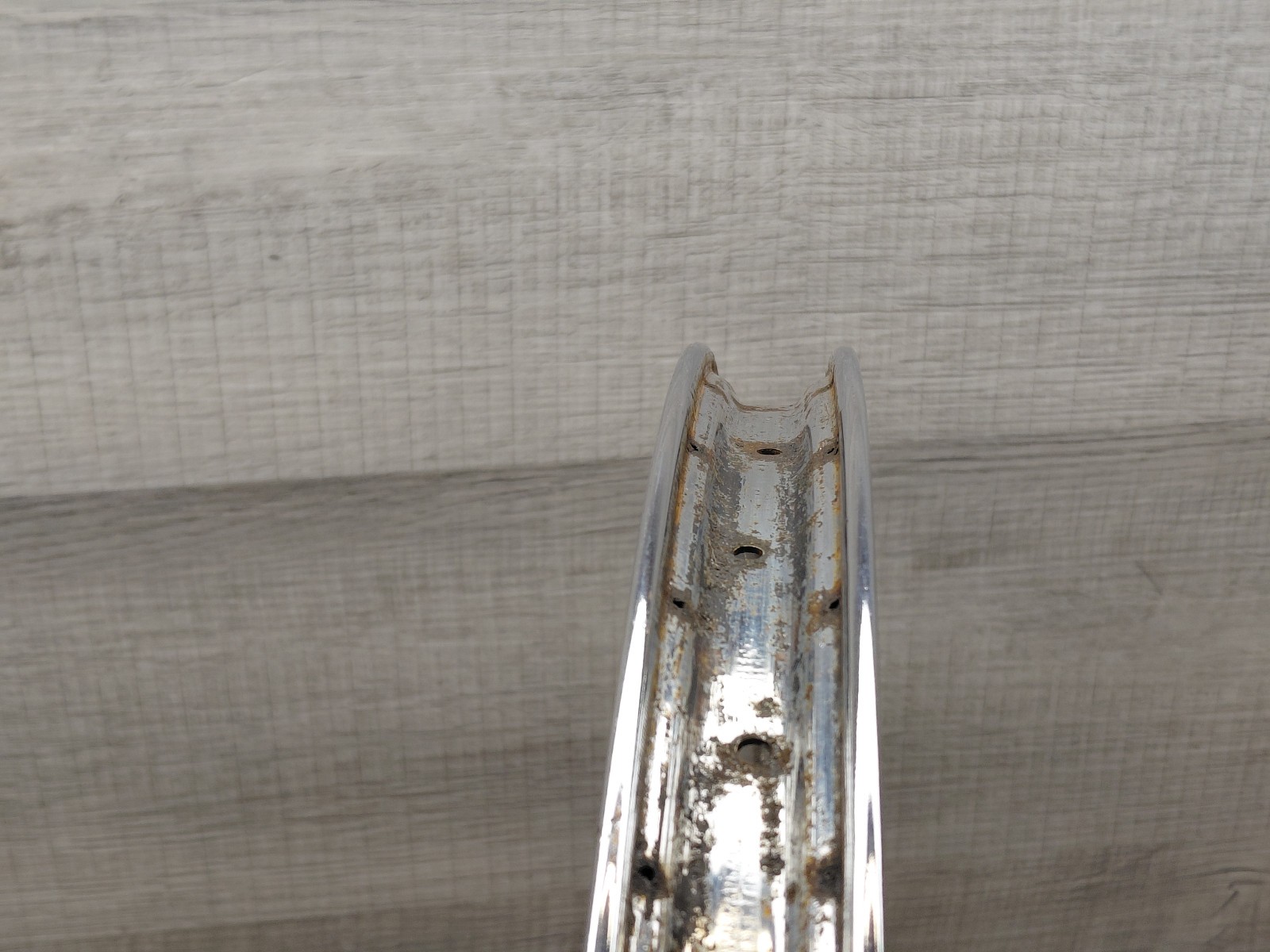 Vintage 26 X 1 3/4″ S-7 Chrome “Schwinn Tubular Rim” Stamped S-7 36 H Hoop Rim