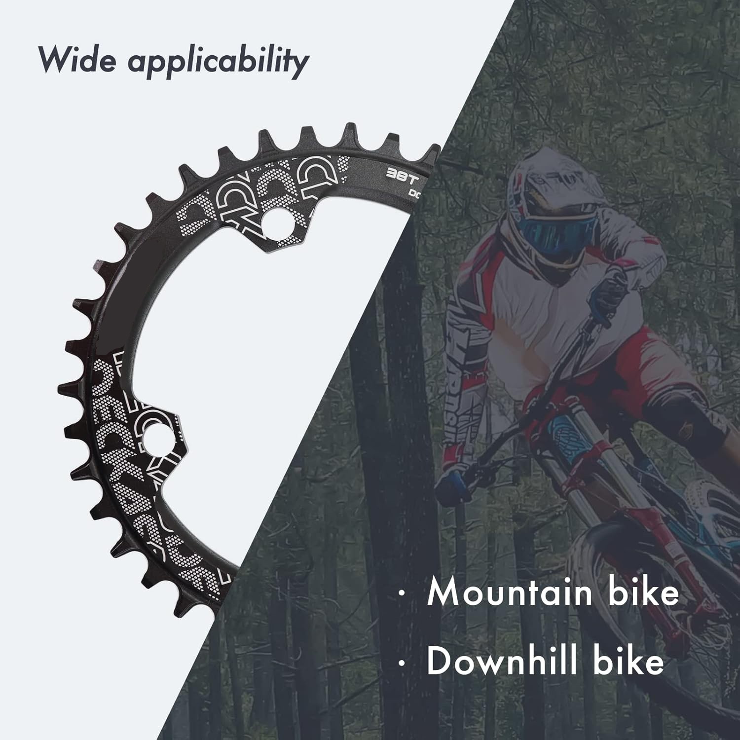 104mm Bike Chainring BCD Round 104BCD 32T-42T 7/8/9/10/11/12Speed DH XC Bike MTB
