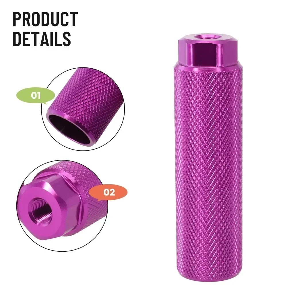 New Bike Pegs Aluminum Alloy Anti-Skid Lead Foot Bicycle Pegs Fit 3/8 inch Axles