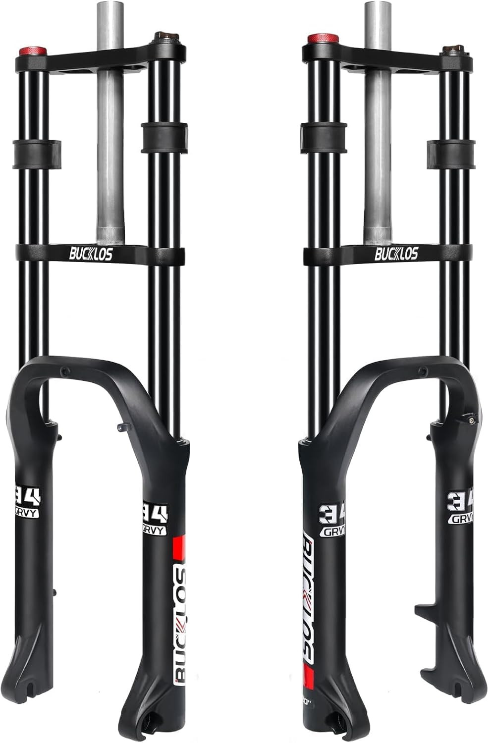 20/26 Inch 4.0 Fat Tire Bike Suspension Fork, 180Mm Travel 135Mm Spacing Hub 9Mm