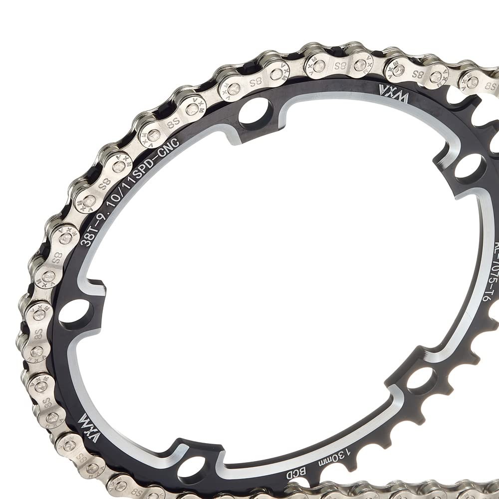6/7/8/9/10/11 Speed Carbon Steel Bike Chain with Full Silver Plating, 116 Lin…