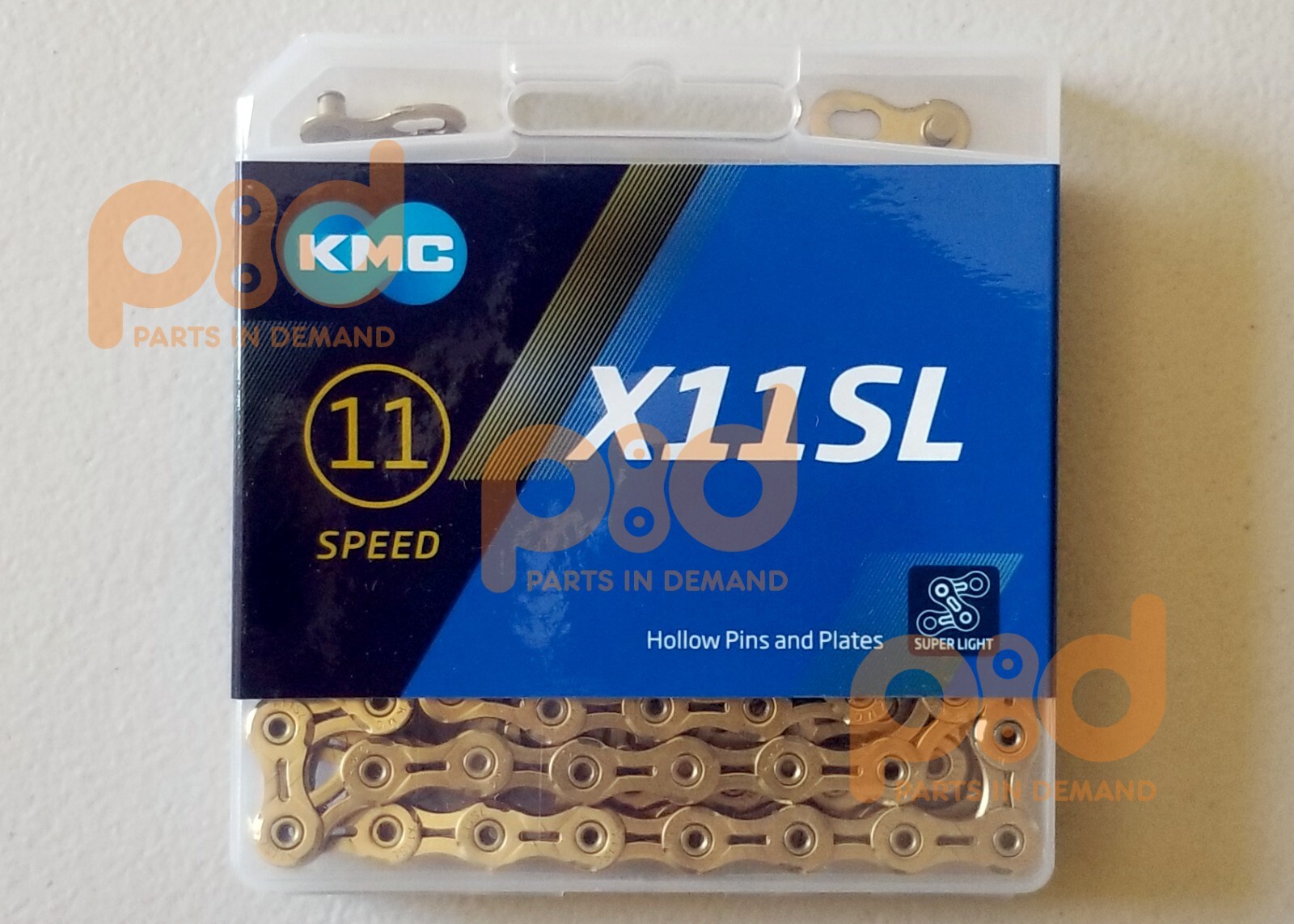 KMC X11SL GOLD 11-Speed Road / CX Bike Chain Ti-N 118L fits Campy SRAM Shimano