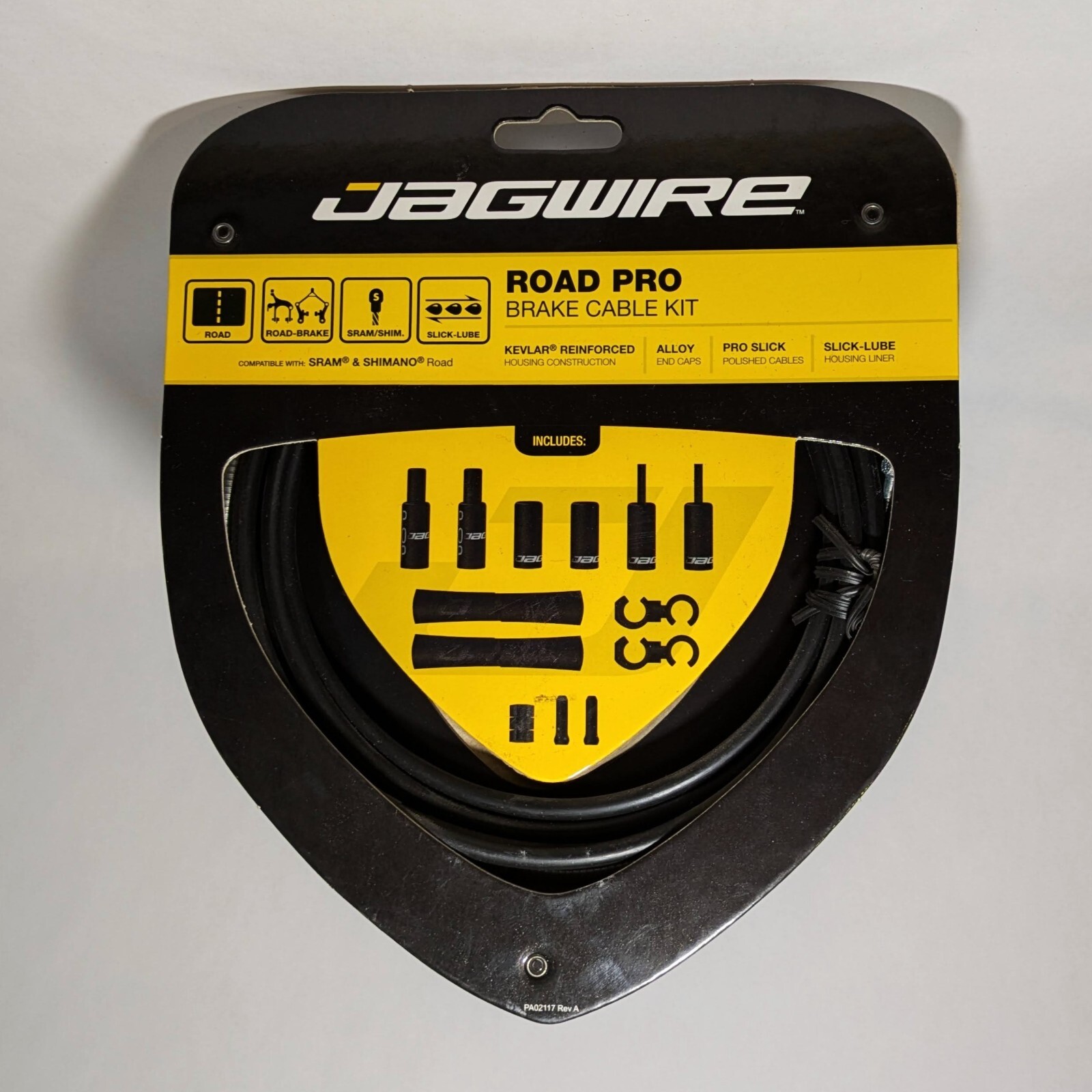 Jagwire Road Pro Brake Cable & Housing Kit Black, for SRAM Shimano