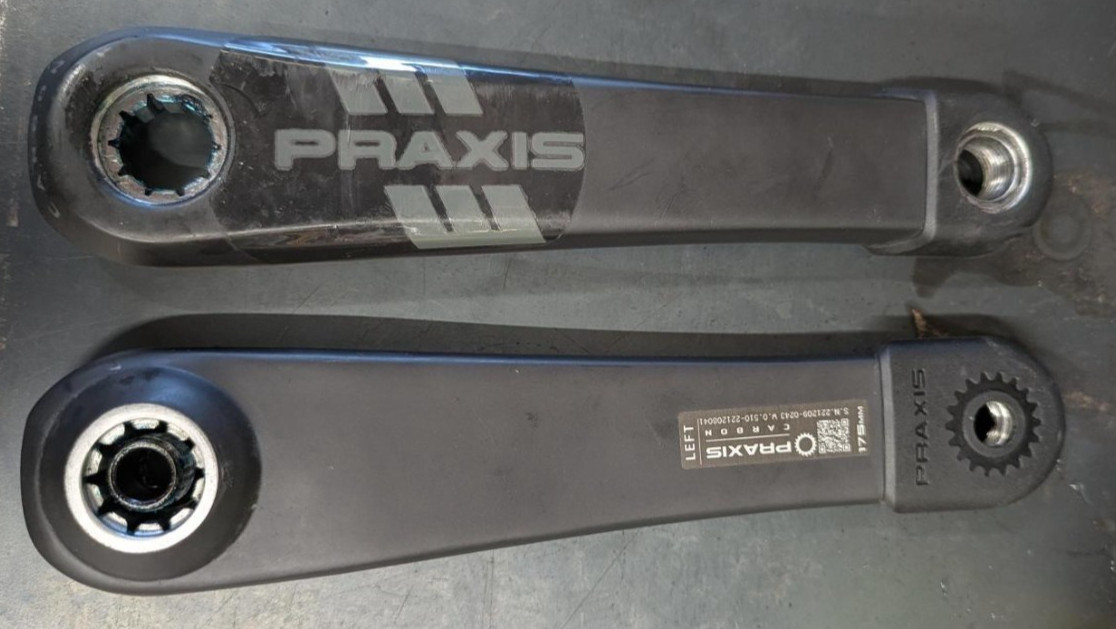 Praxis E-bike Crank Arms Carbon 175mm