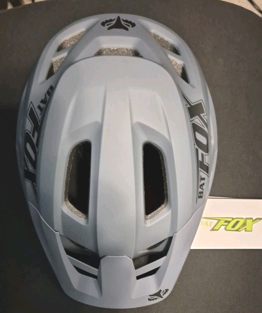 BATFOX MA057 Mountain Bike Helmet for Men & Women Cycling MTB – (LARGE – GRAY)