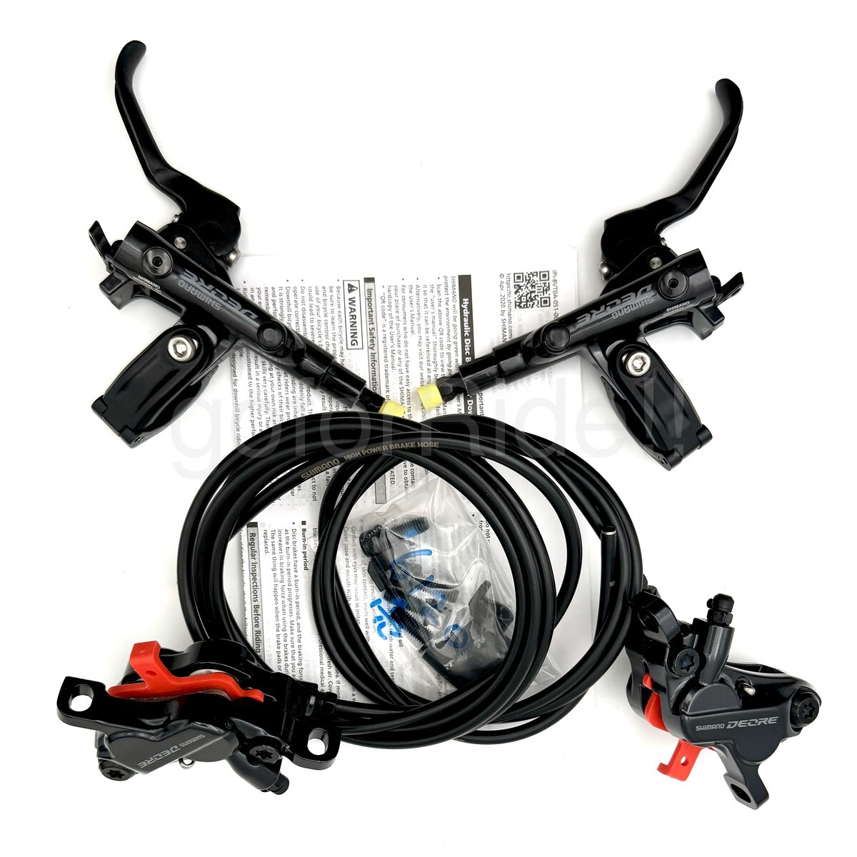 Shimano DEORE F+R Hydraulic Disc Brake J-Ket Set 1000+1700mm BR-M6120+BL-M6100