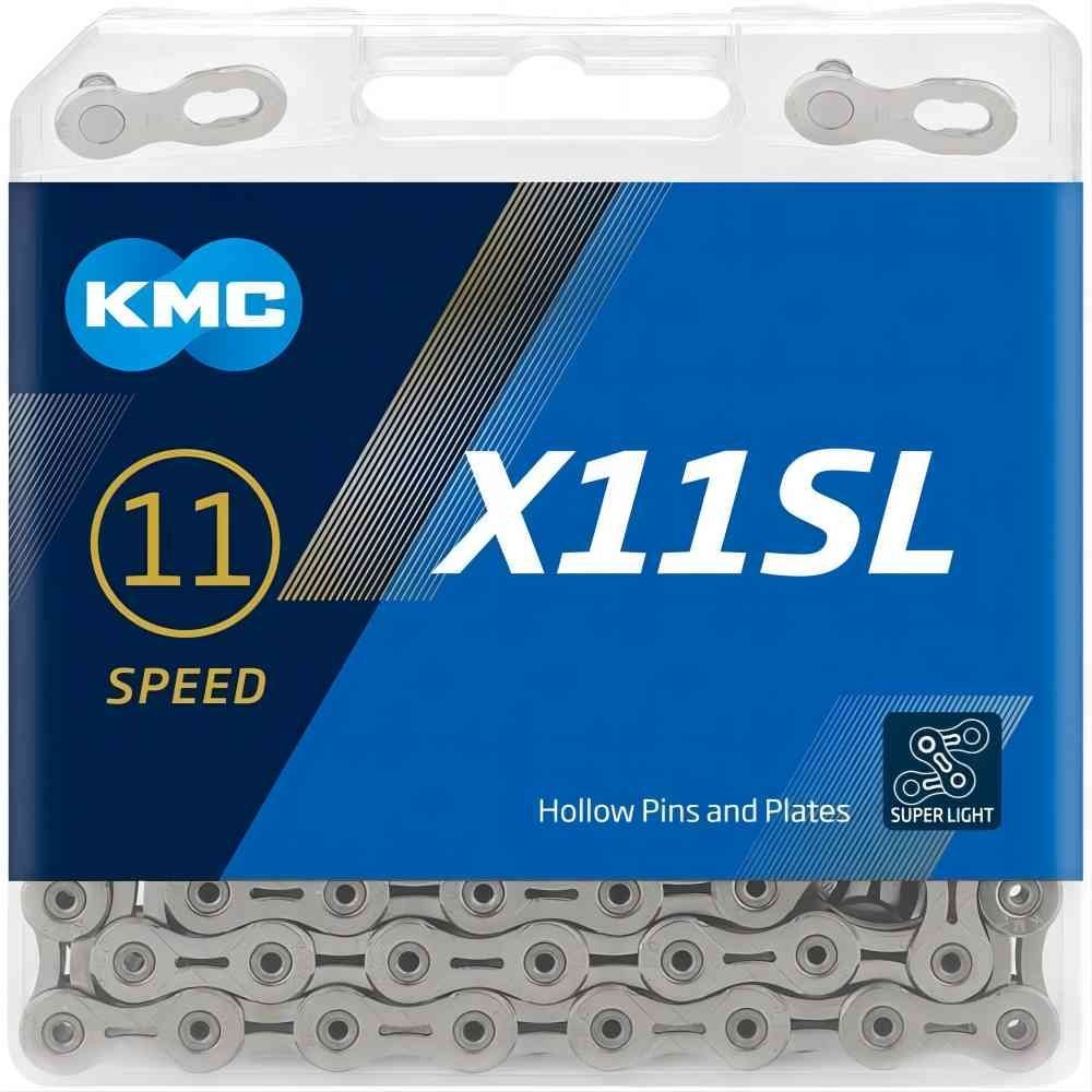 KMC X11SL 11 Speed Bicycle Chain – 1/2 x 11/128 inch, 118 Links Free Shipping