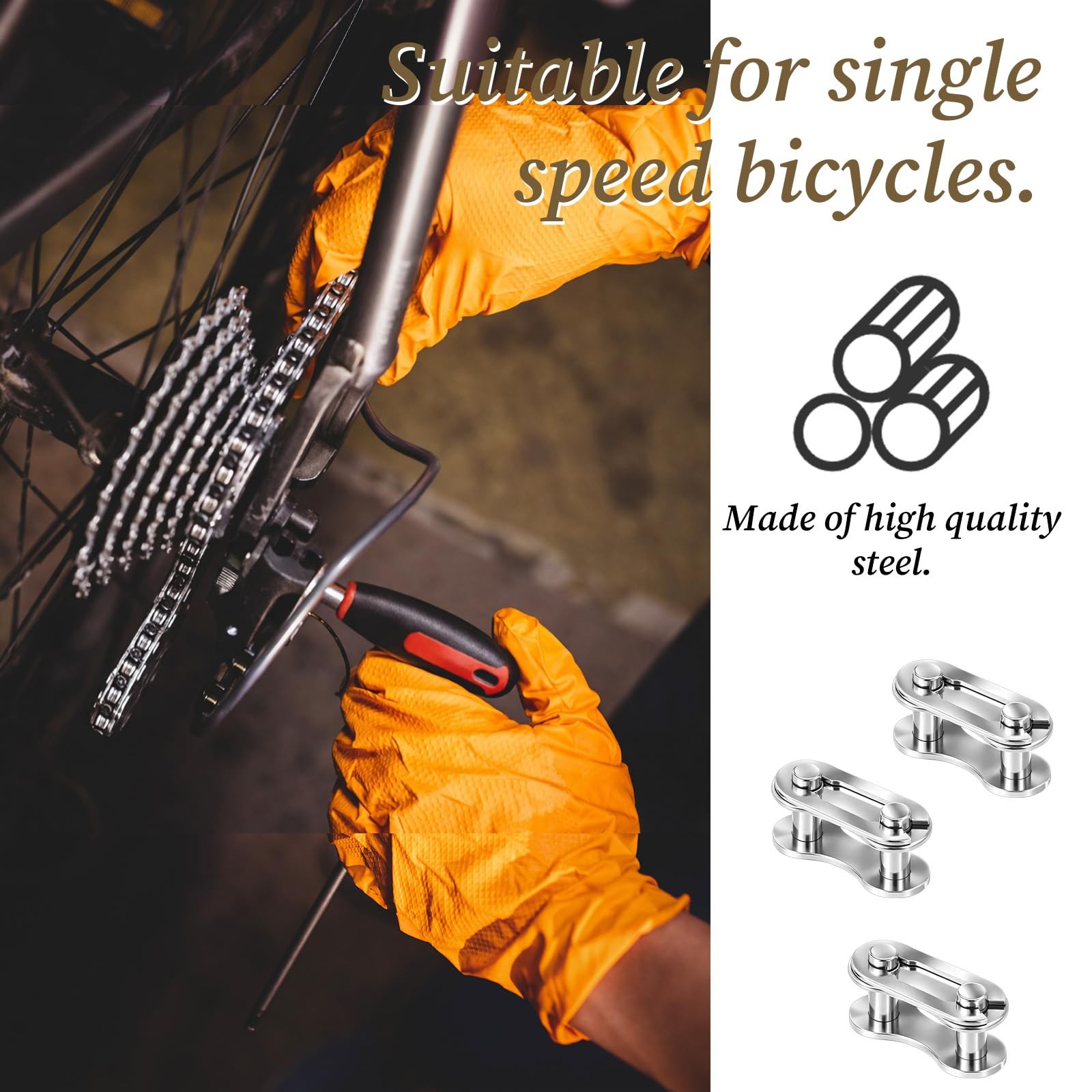 10 Pairs Bike Chain Master Link for Bicycle Missing Link, Single Speed Chain …