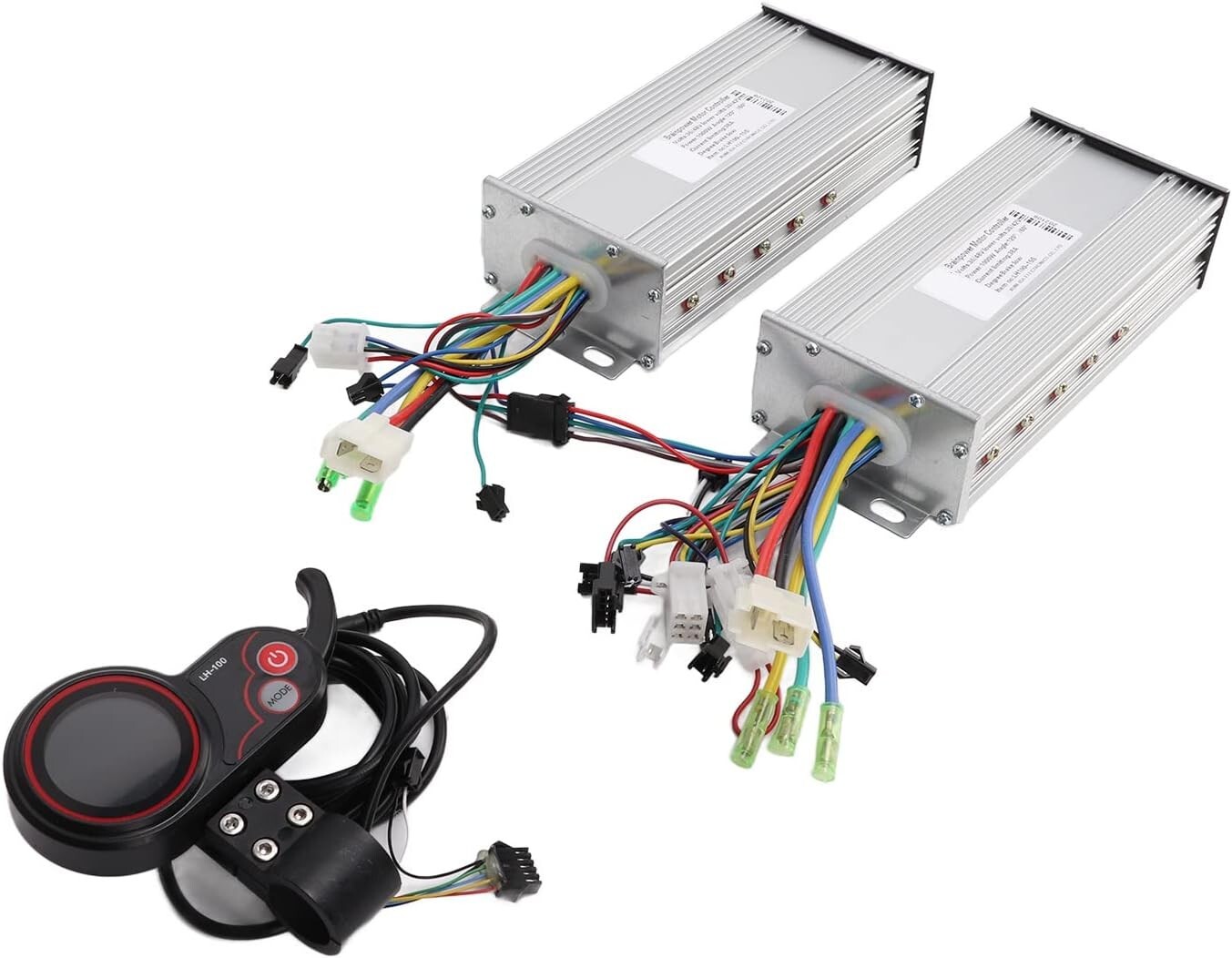 Brushless Motor Controller 24V 36V 48V 500W 25A LH100 LCD Display Dual KF LS