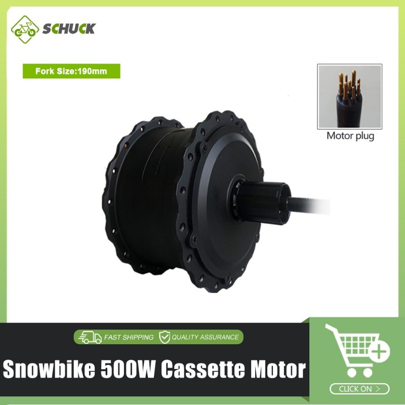 Snow E-bike 36V 48V 72V 500W 1000W 1500W 3000W Brushless Gearless Motor Wheel