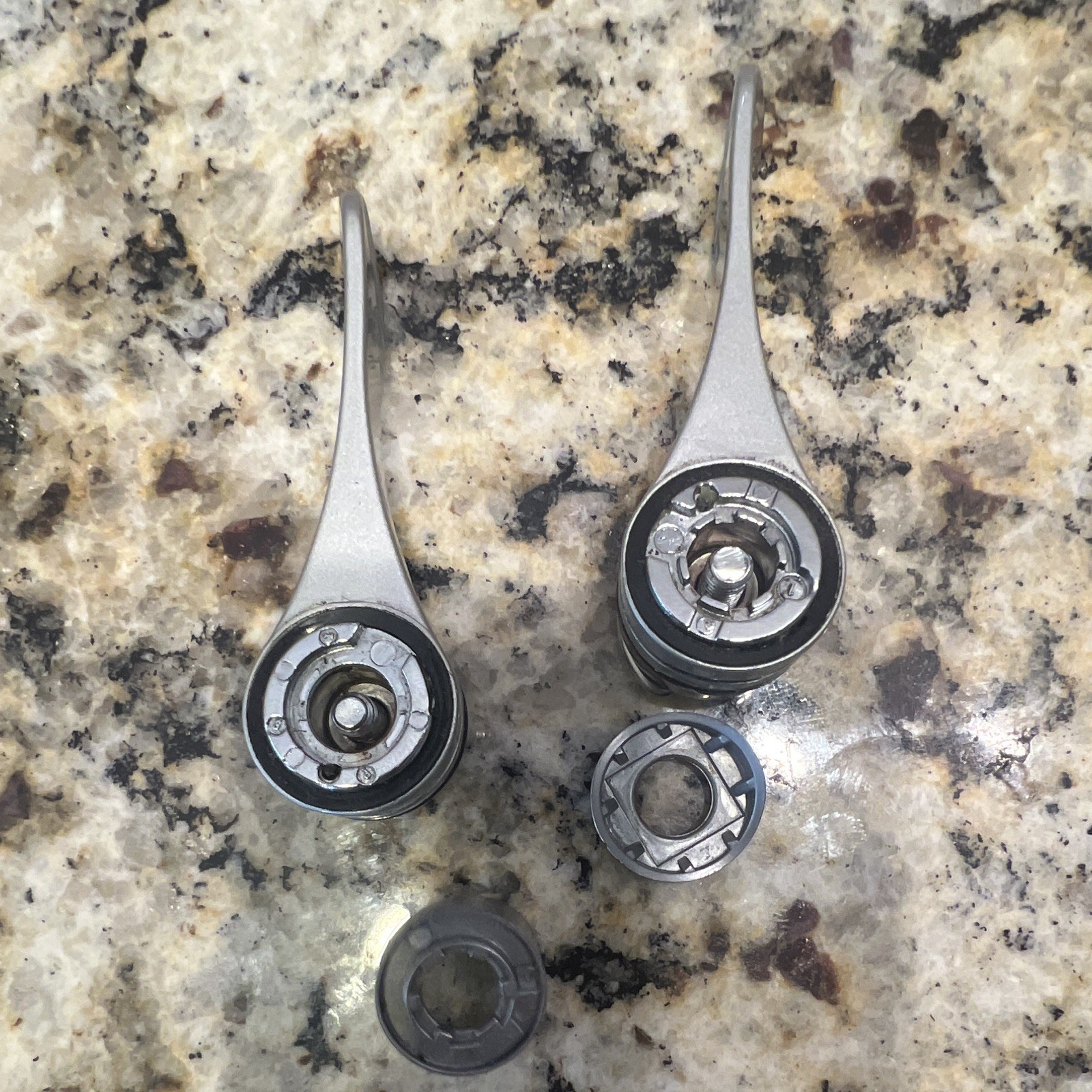 Shimano 105 SL-1055 Down Tube Shifter Set Silver/Black Road