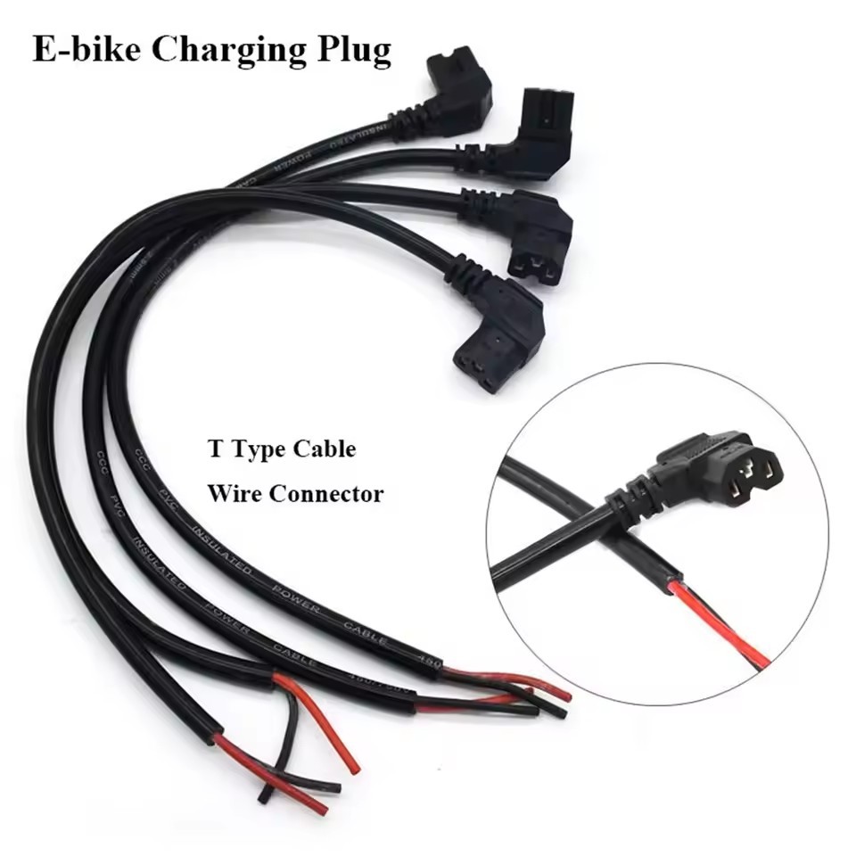 Electric Bike Battery Charging Socket E-Bike Battery Charger Male / Female plug