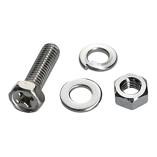 Amon Stainless Steel Bolt Set 1.0mm Pitch 6mm Diameter 20mm Length 4 Sets (S787)