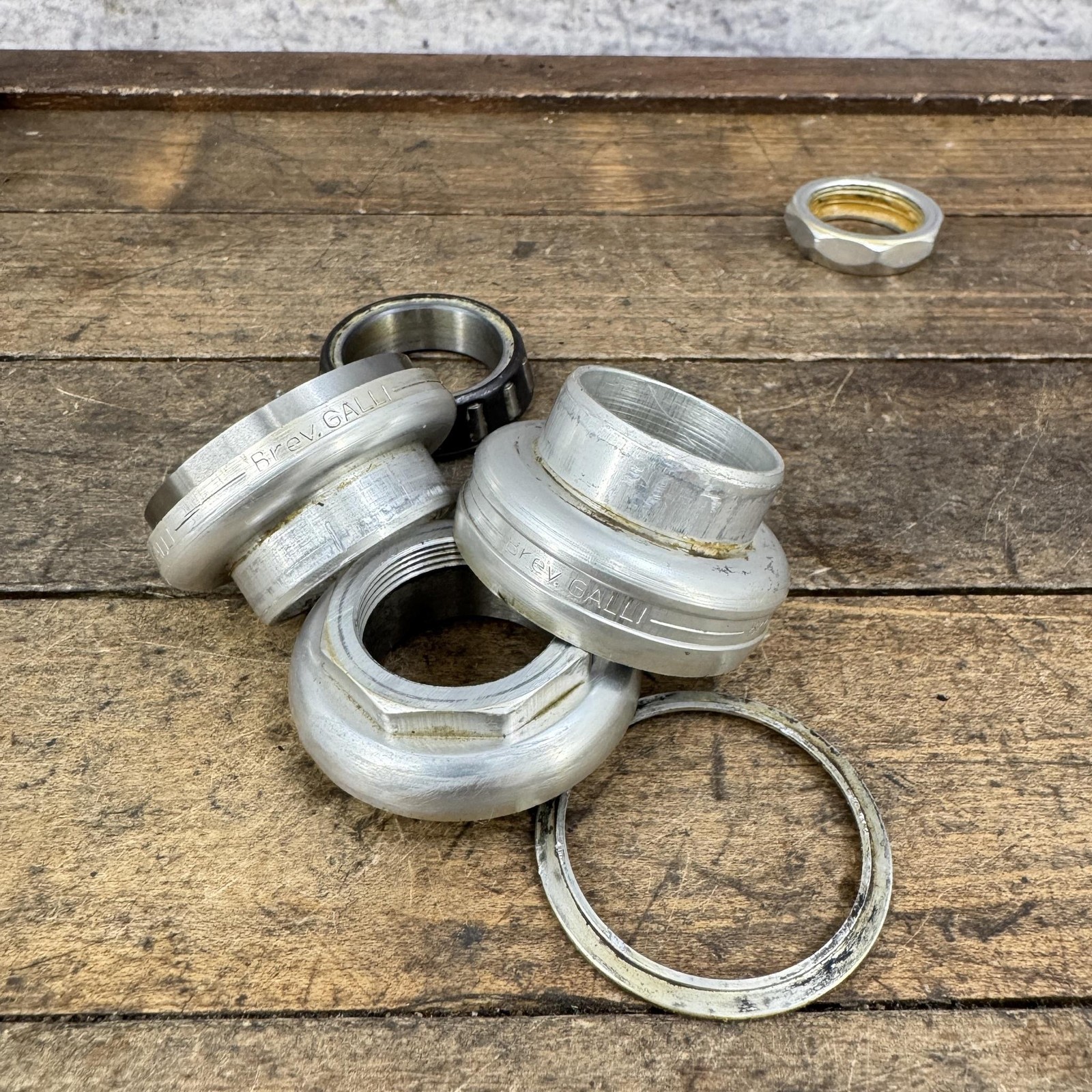 Vintage Galli 1 Inch Threaded Headset Alloy English Roller 30.2 Italy Road Bike