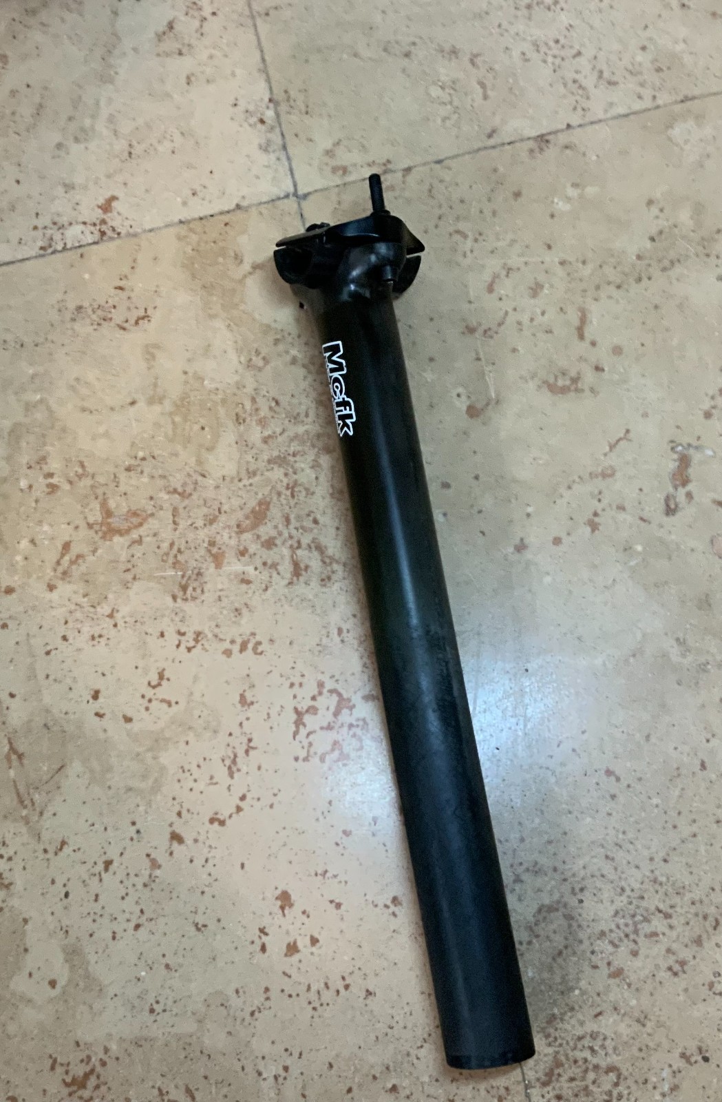 MCFK Carbon Seatpost 31.6mm Ultralight 144g w/ Clamp Black Germany