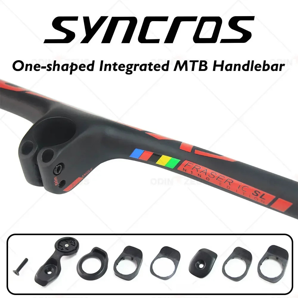 Full Carbon Mountain Bike Integrated Handlebar with Stem 8 Degree 30 40 50mm
