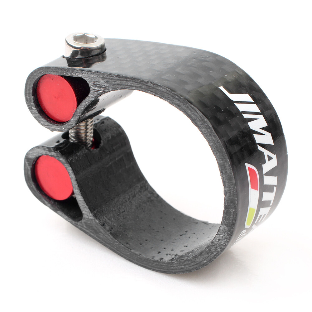 Ultralight Seat Post Clamp Fit 1.24″/1.21″ 1.07″ seat post 0.7oz Carbon Fiber
