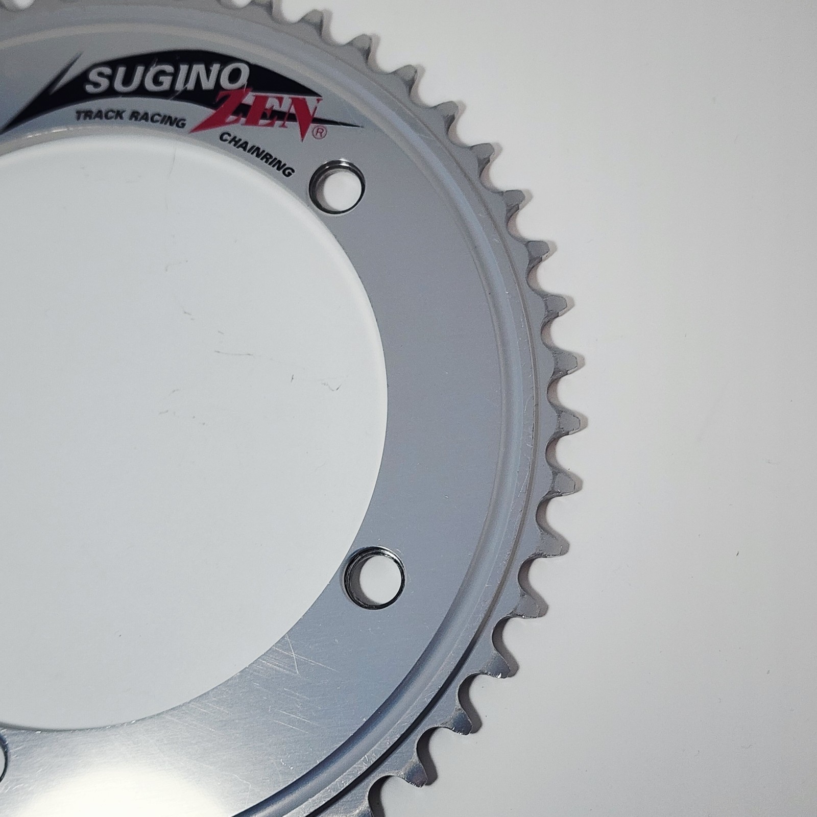 Sugino ZEN 50T NJS Track Chainring 144 BCD 1/8 Silver Keirin Fixed Japan