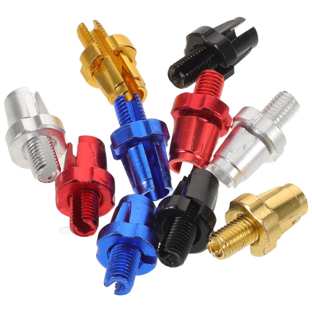 10Pcs Aluminum Alloy Bike Brake Screws Durable Brake Adjuster Bolts for Bicycle