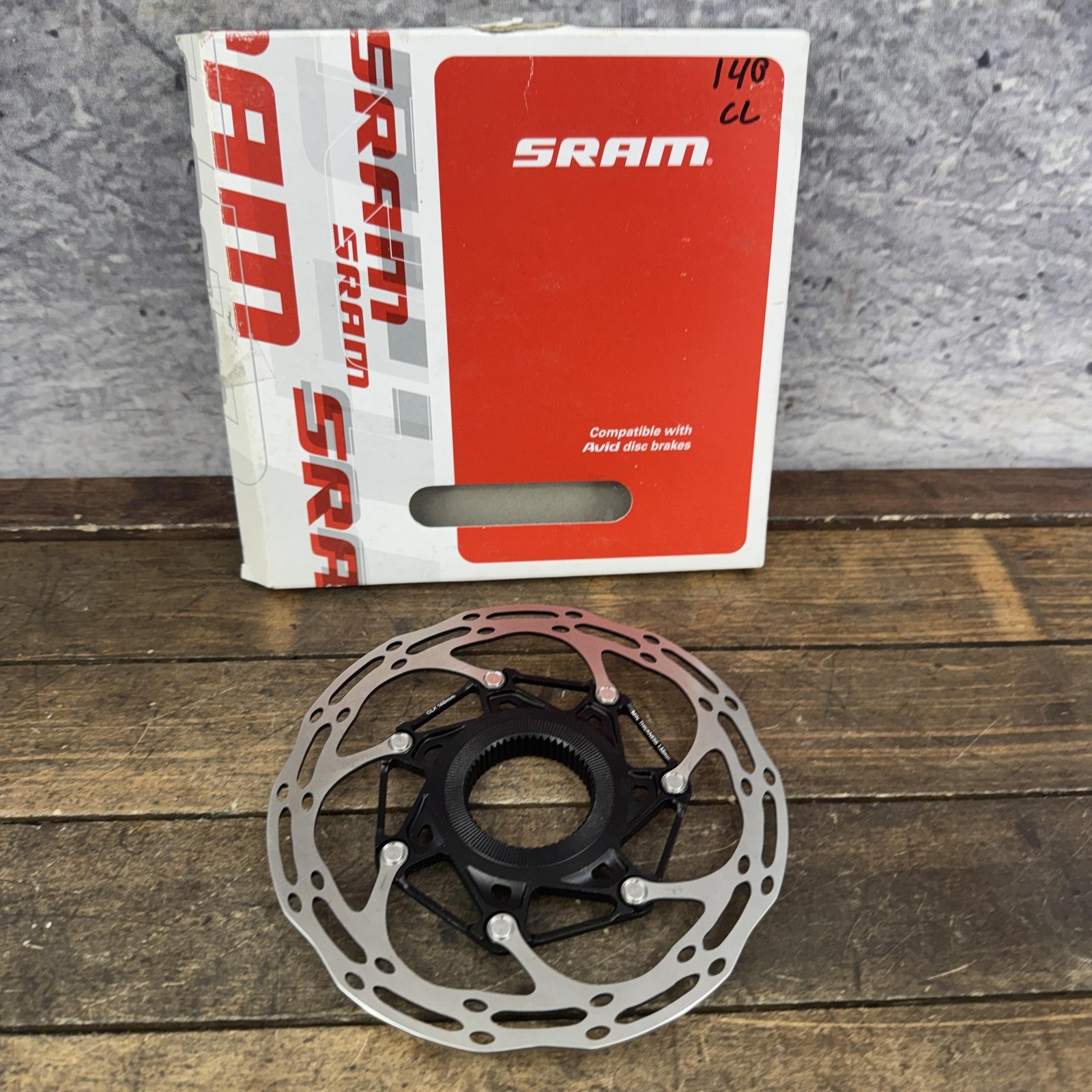 SRAM Centerline 2-Piece Disc Brake Rotor 140mm Center Lock Silver New Open Box