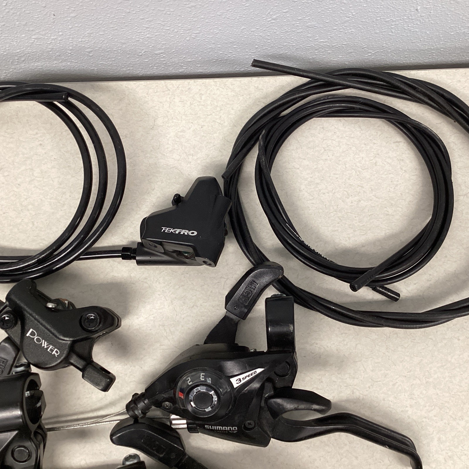 Lot Of Assorted Bicycle Parts – Derailleurs, Brakes, Saddles, Cassette, etc. #1