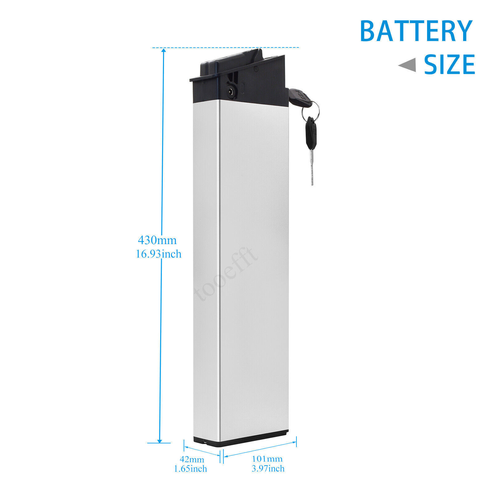 tooefft Ebike Batteries 48V 10.4Ah Fit for eLectric XP Folding Electric Bike