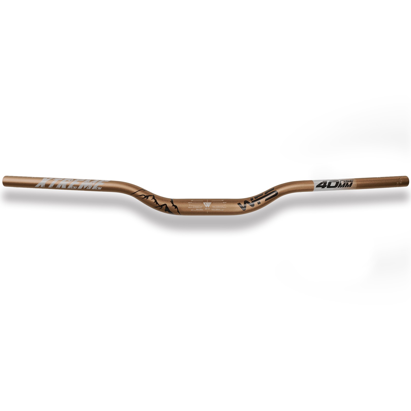 WFS Xtreme 31.8 x 800mm Handlebar 40mm Rise, Cashmoney