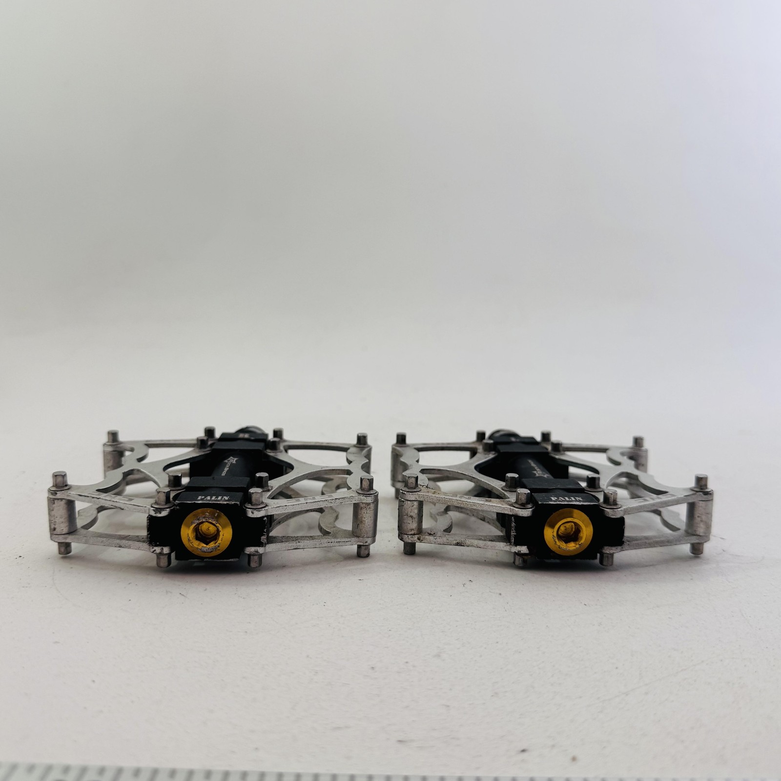 RockBros Palin Platform Bike Pedals Silver Black 9/16 In Flat MTB BMX CNC A80