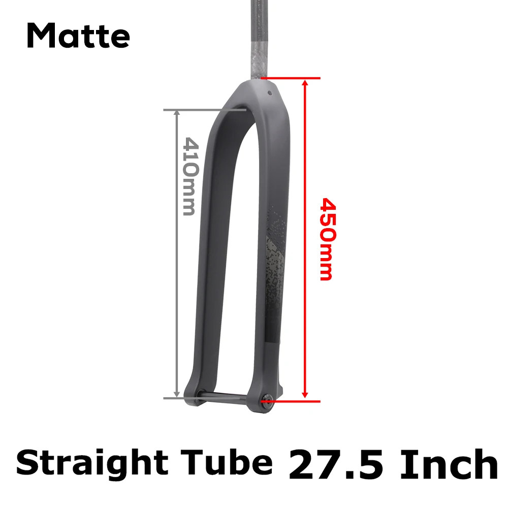 26 27.5 29ER Full Carbon Fiber MTB Rigid Fork 15*110mm Boost Disc Brake
