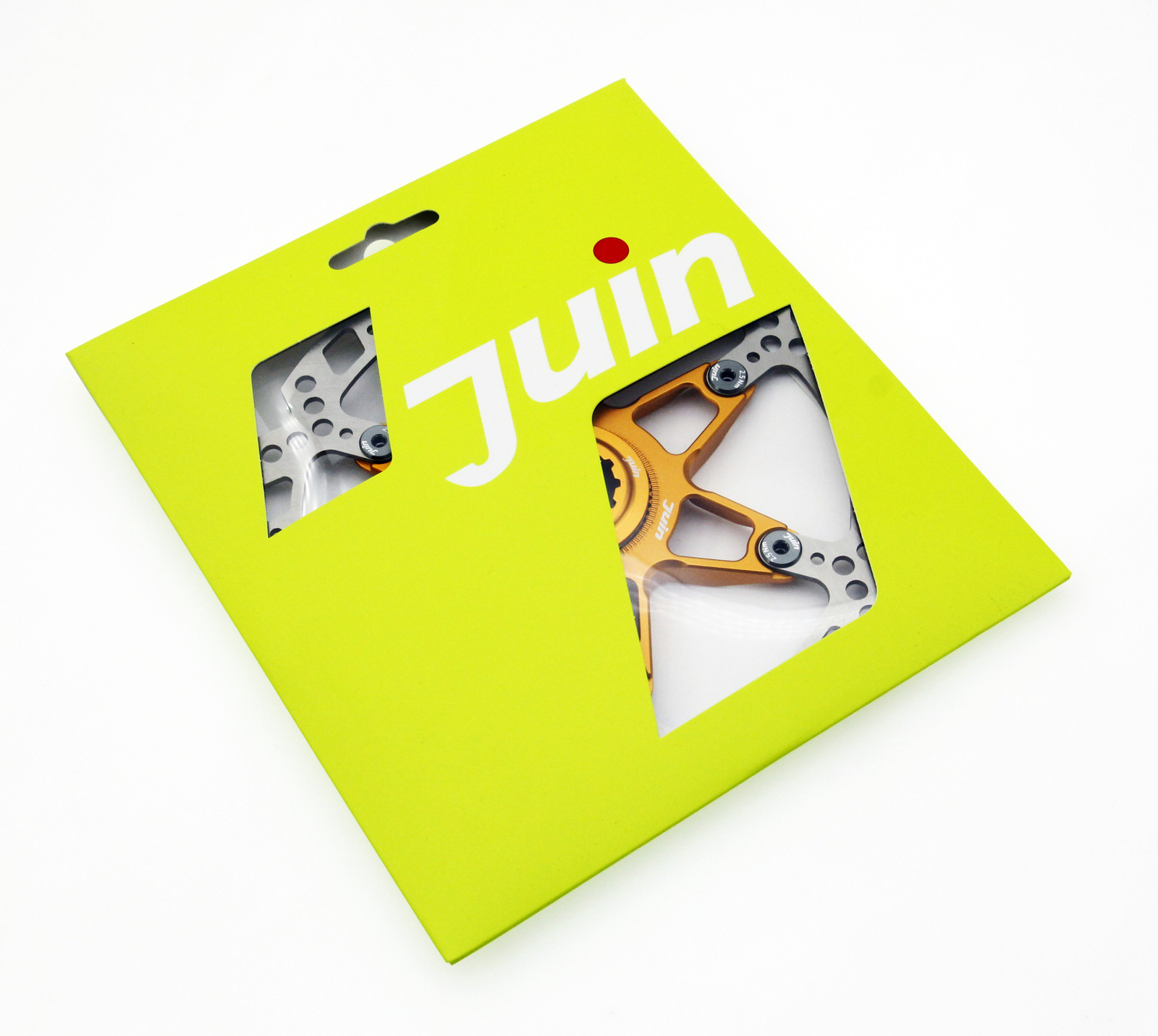 Juin Tech RT01 Gold Centerlock Floating Disc Brake Rotors 160 140mm Road Gravel