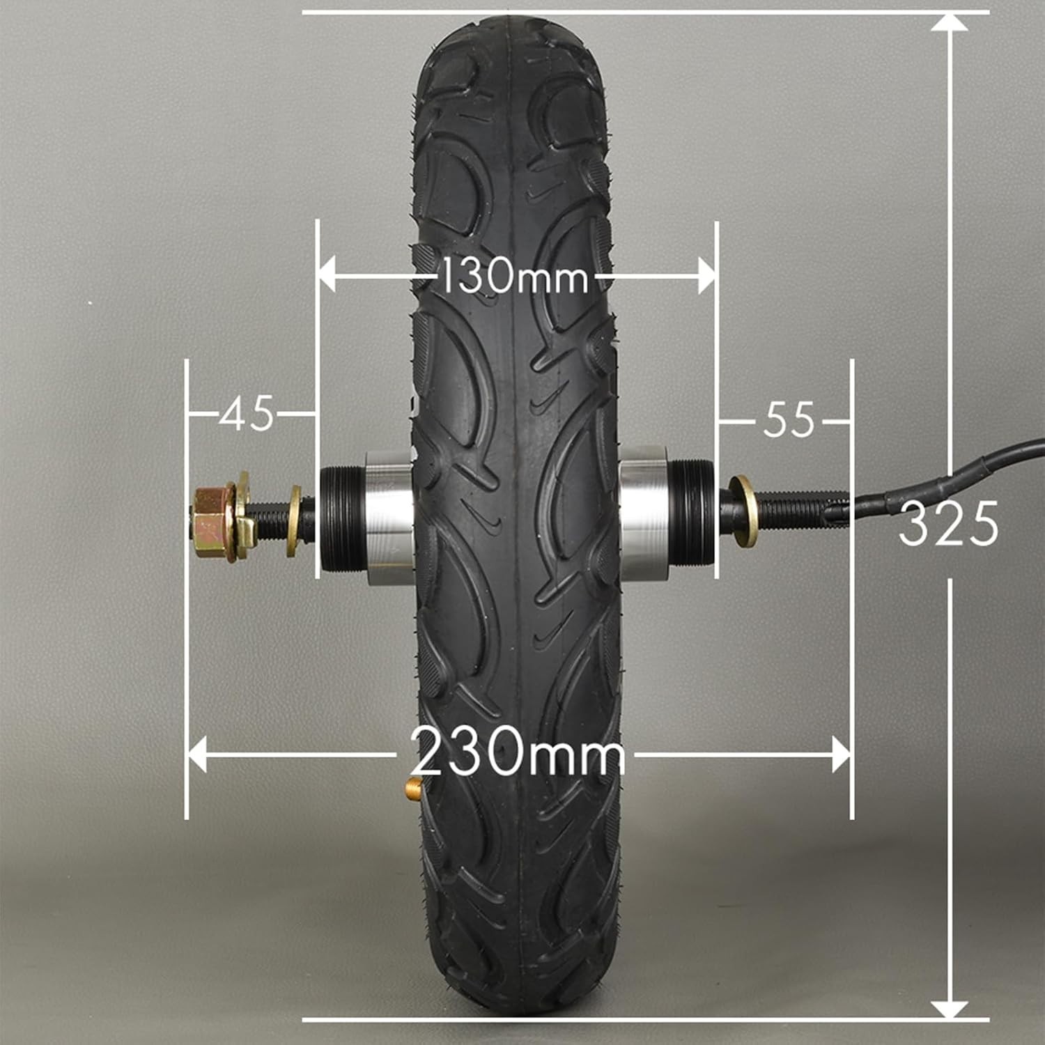 12″ Electric Scooter Hub Motor Wheel 48V 500W Wheel Motor Brushless Gearless