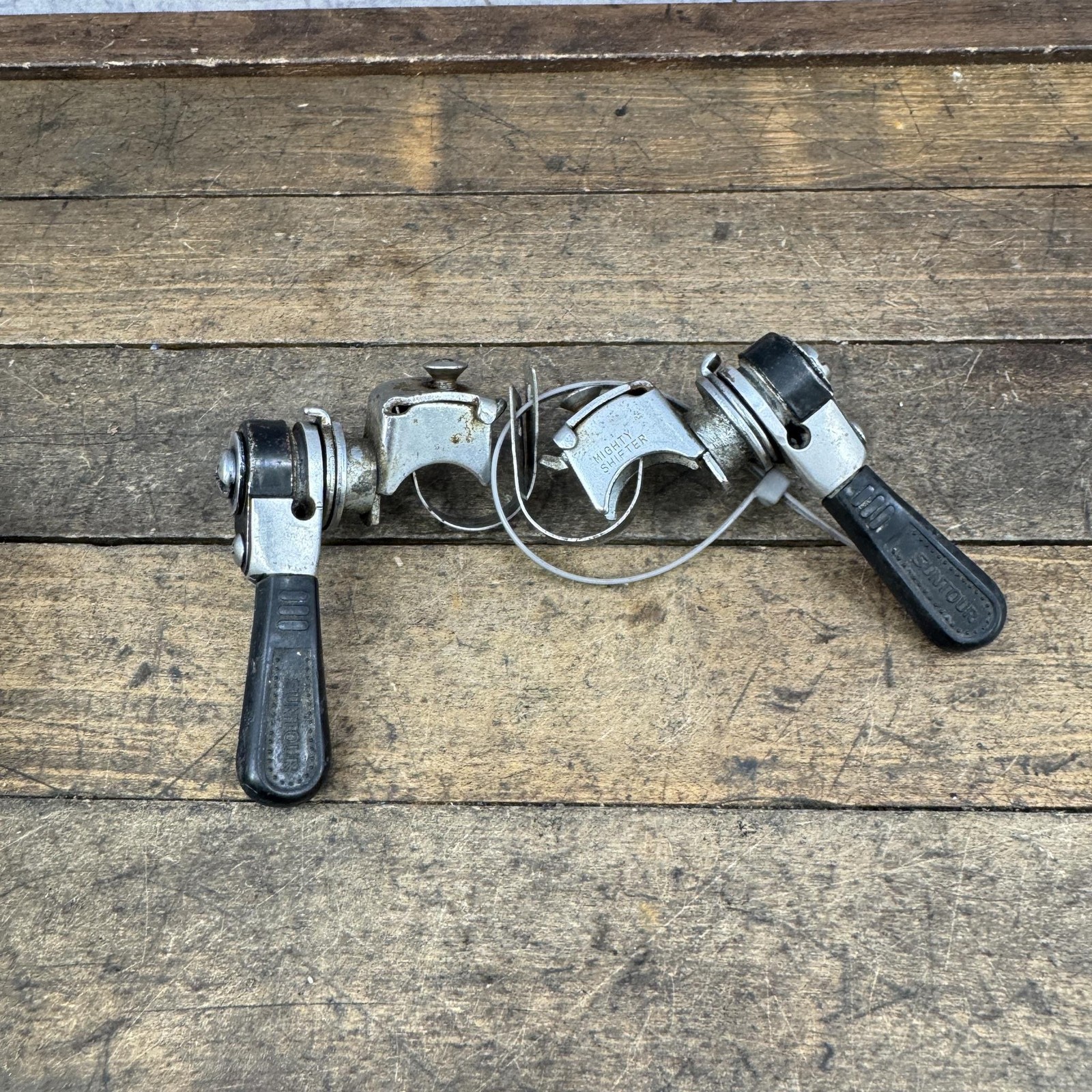 Vintage Suntour Thumb Shifters Mighty Shifter Power Shift Lever 1980s MTB Bike