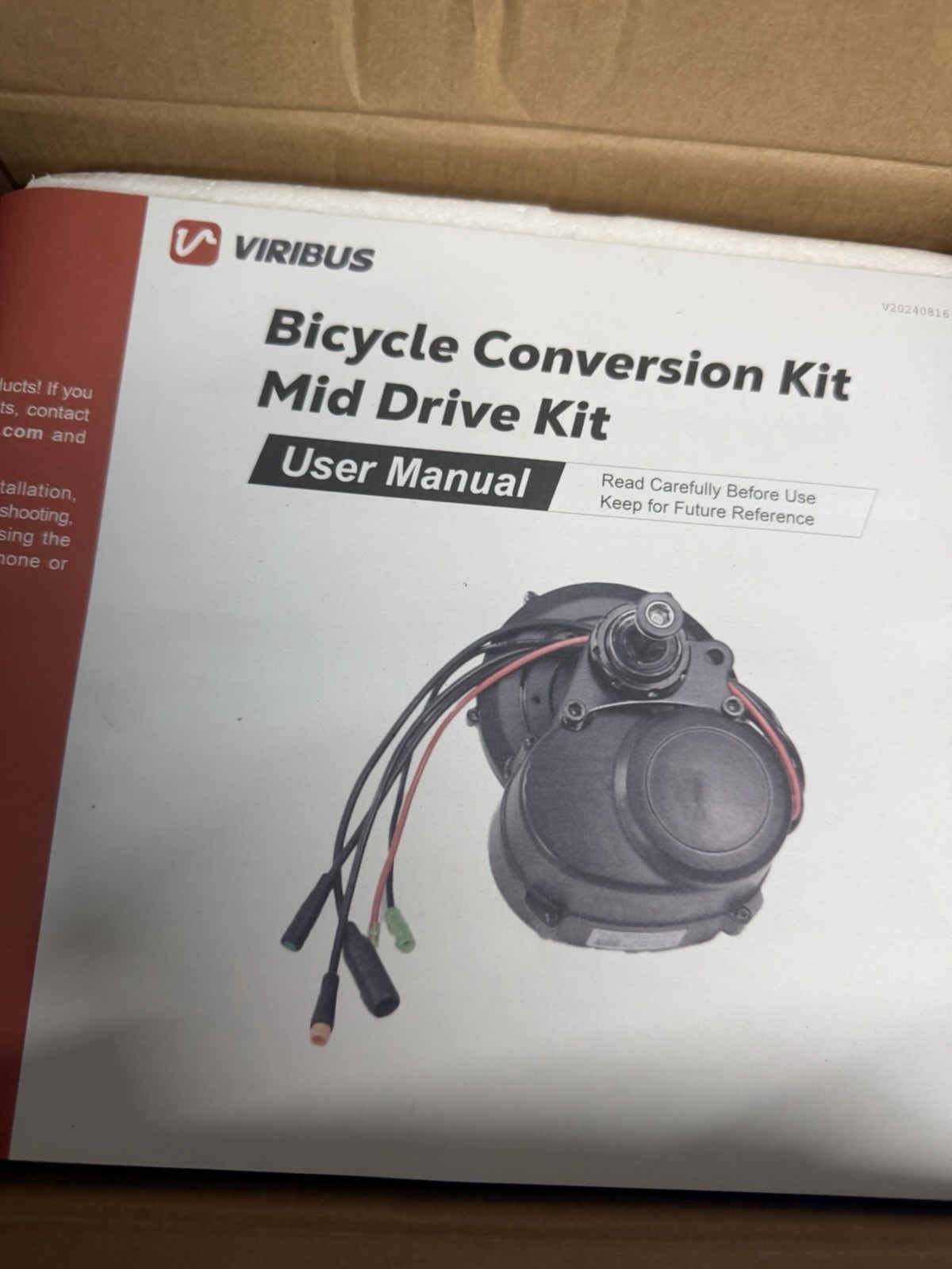 Ebike Middrive kit 750w new open box Bafang electric bike conversion kit mid cyc