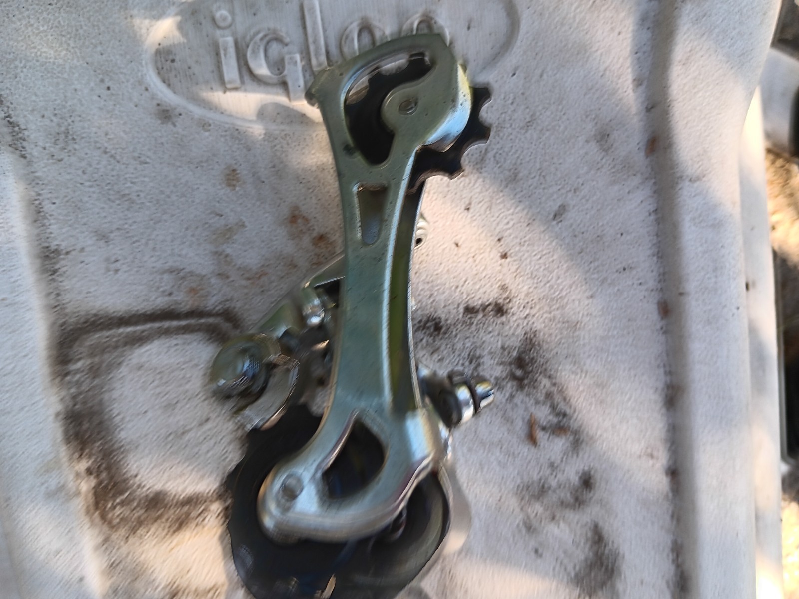 Vintage Campagnolo Veloce 10 Speed LONG Cage Rear Derailleur Road Bike Triple