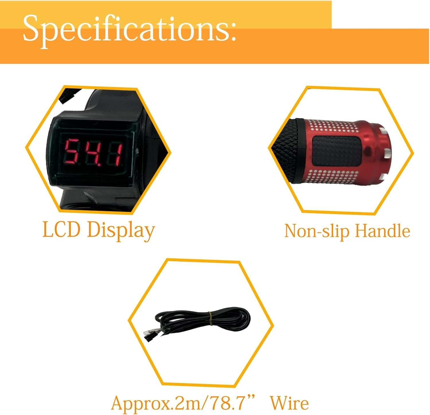 High-Performance Electric Scooter Throttle Grip with Real-Time Battery Indicator